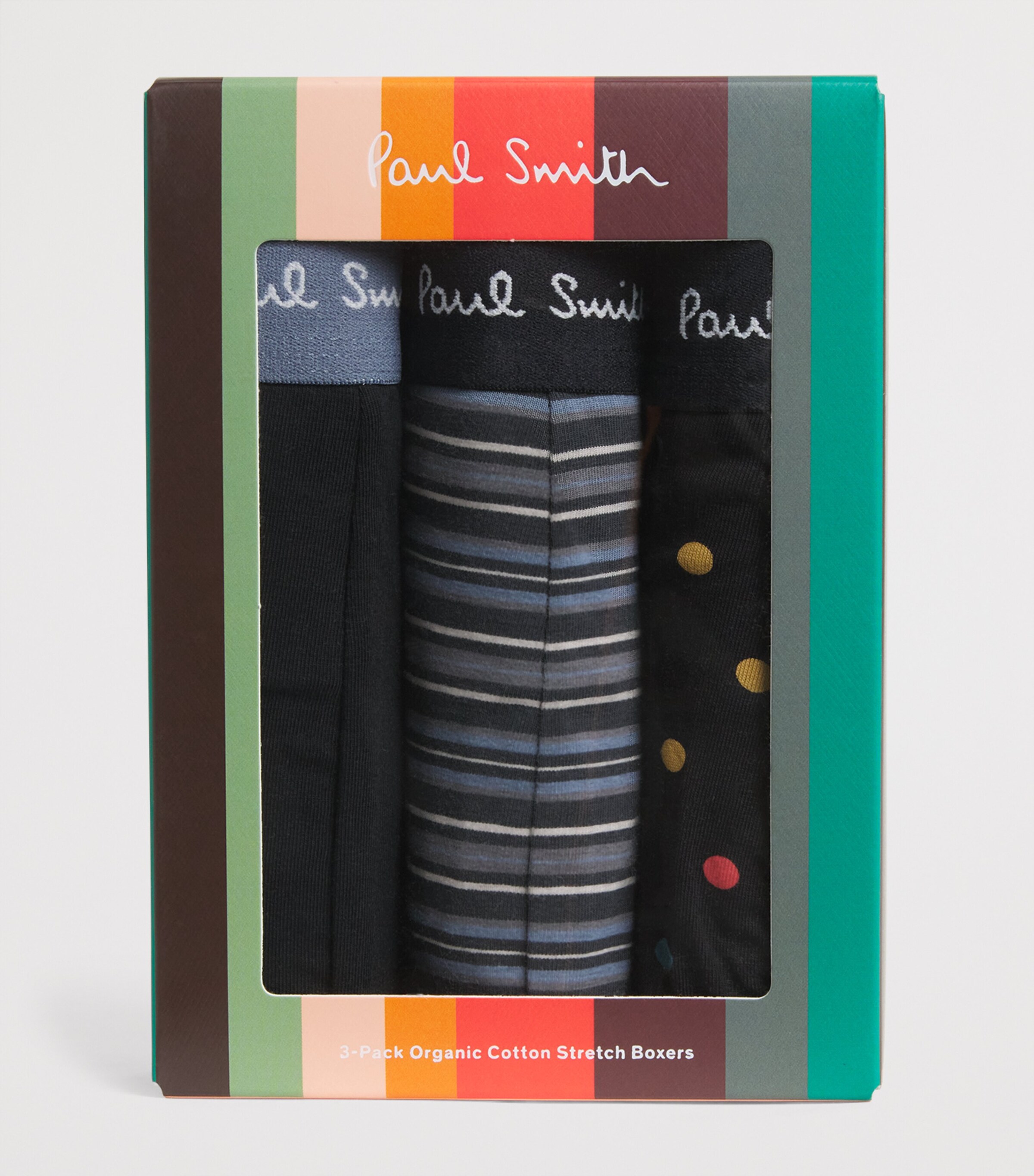 Stretch-Cotton Trunks (Pack of 3) 79 BLACK Image 4