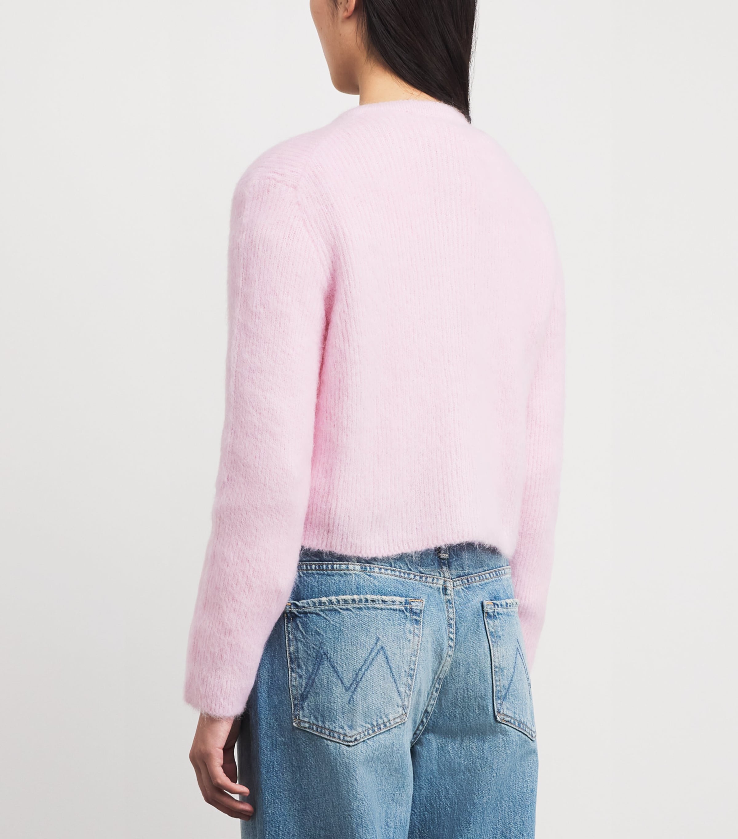 Cropped Bow Cardigan PINK Image 4