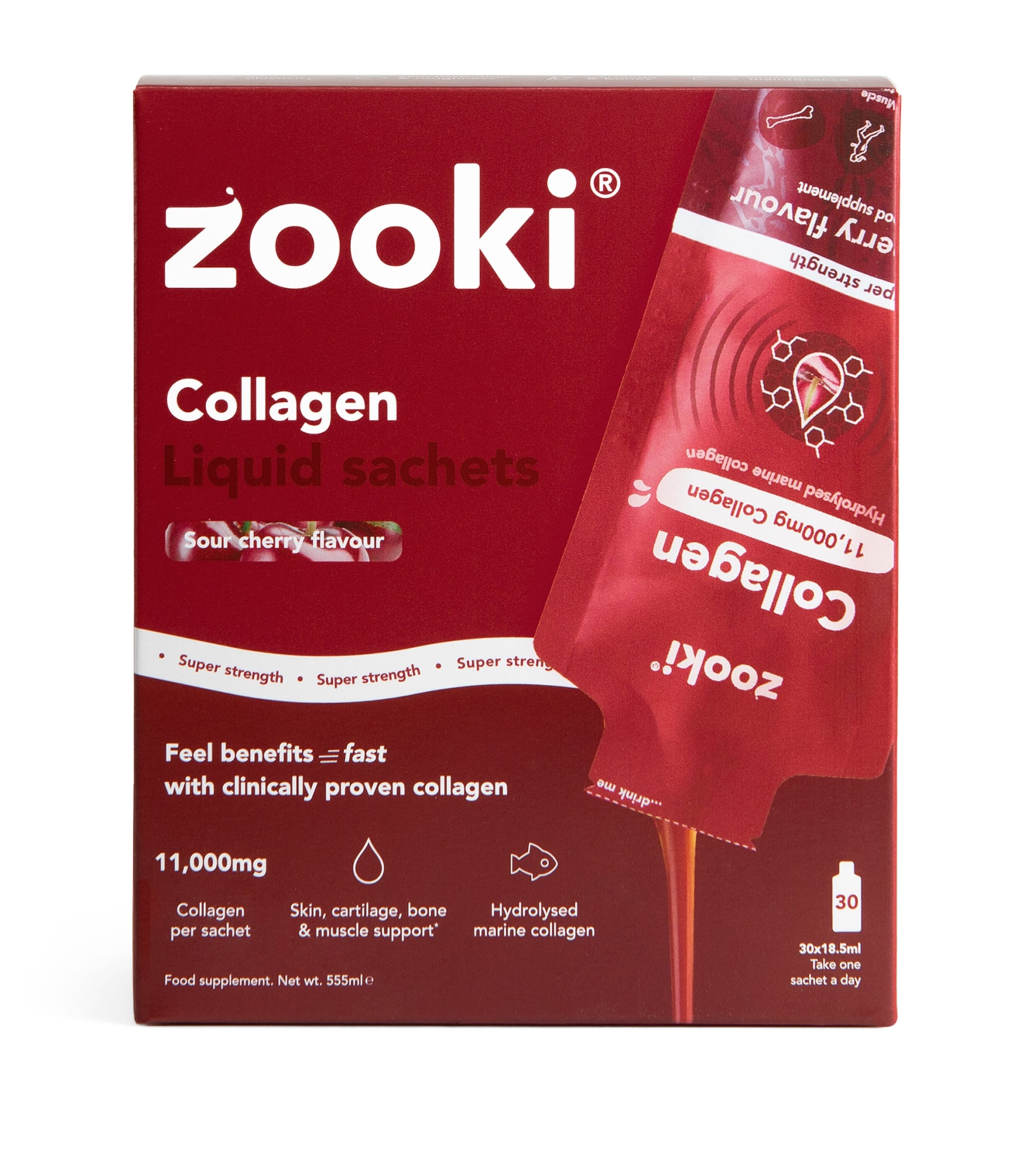 Yourzooki Liposomal Super Strength Marine Collagen 11000mg Liquid Sachets