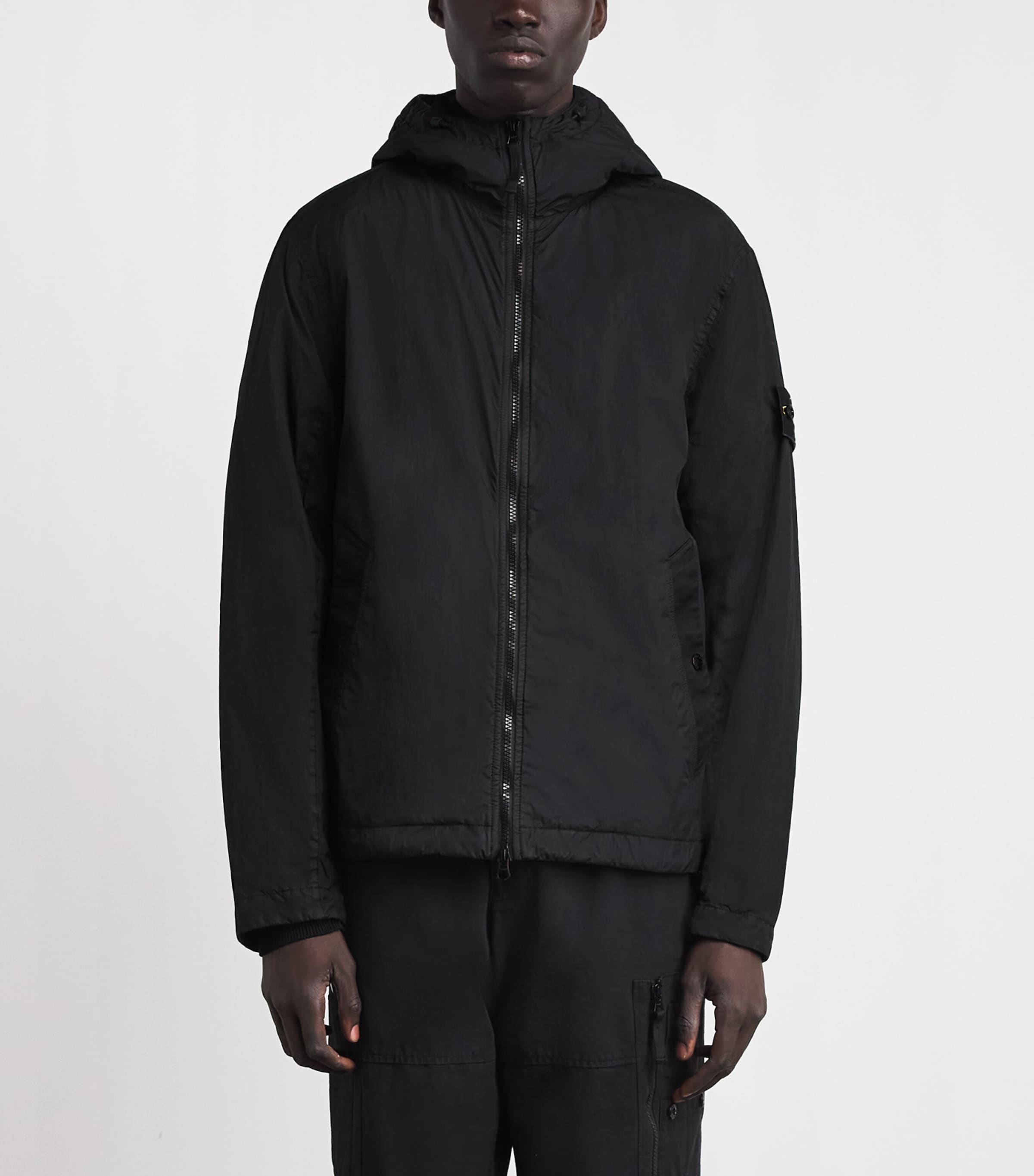 Stone Island Mens Nylon Crinkle Reps Jacket Image 4