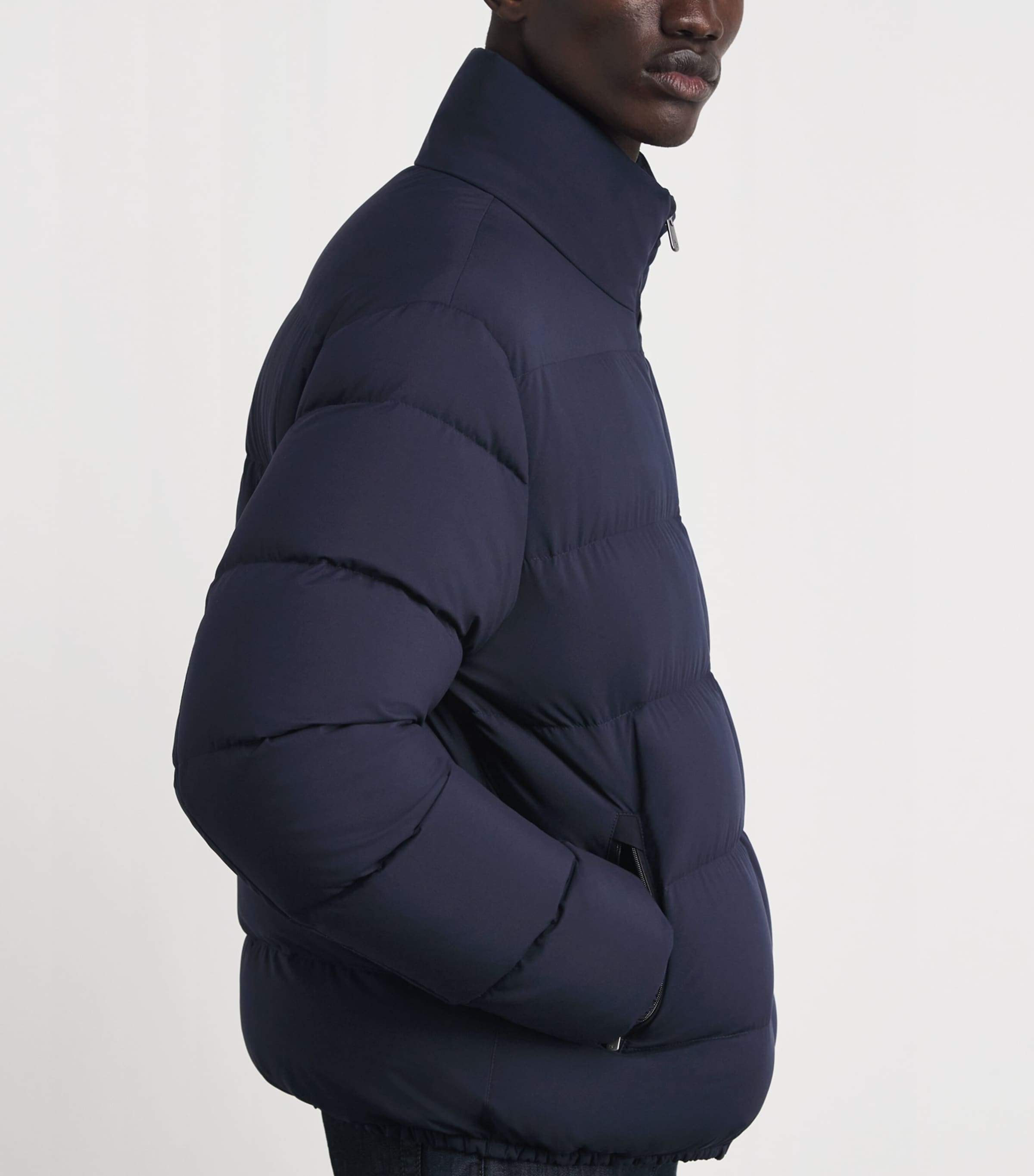 Quilted Harmon Down Jacket NAVY Image 6