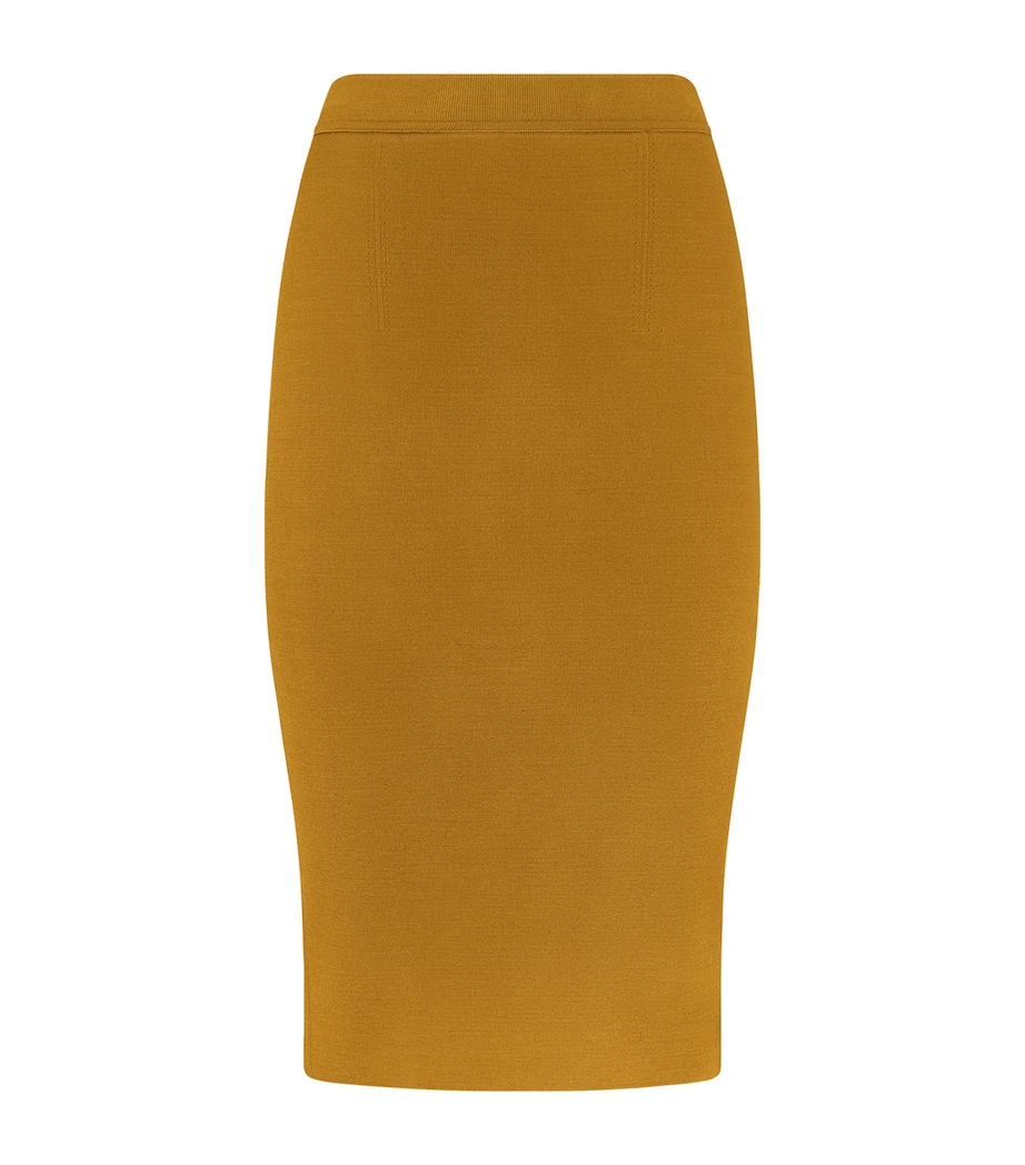 TOM FORD Womens Knitted Midi Skirt Gfb Image 1