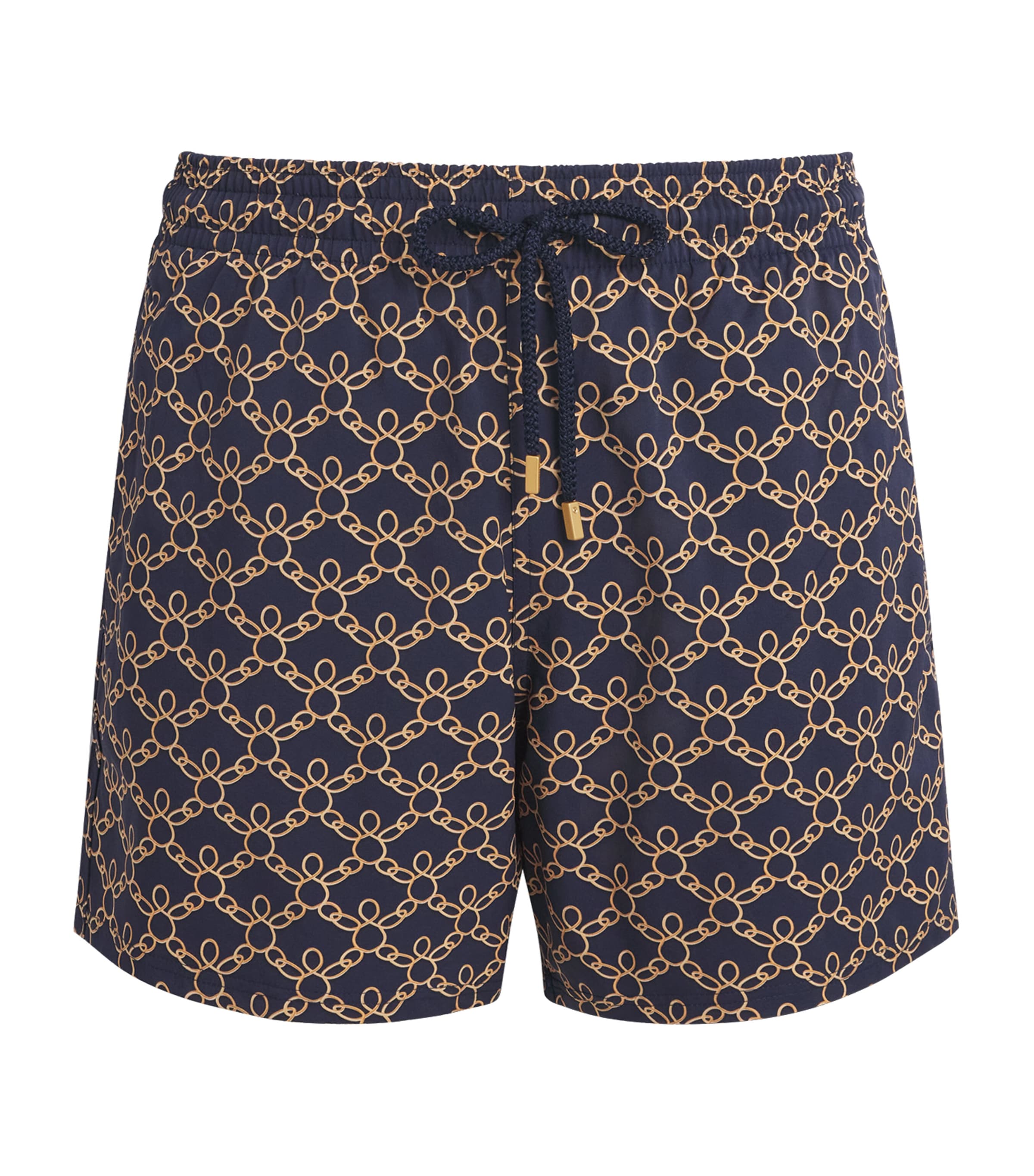 Turtle Print Moorise Swim Shorts 390-BLEU MARINE Image 1