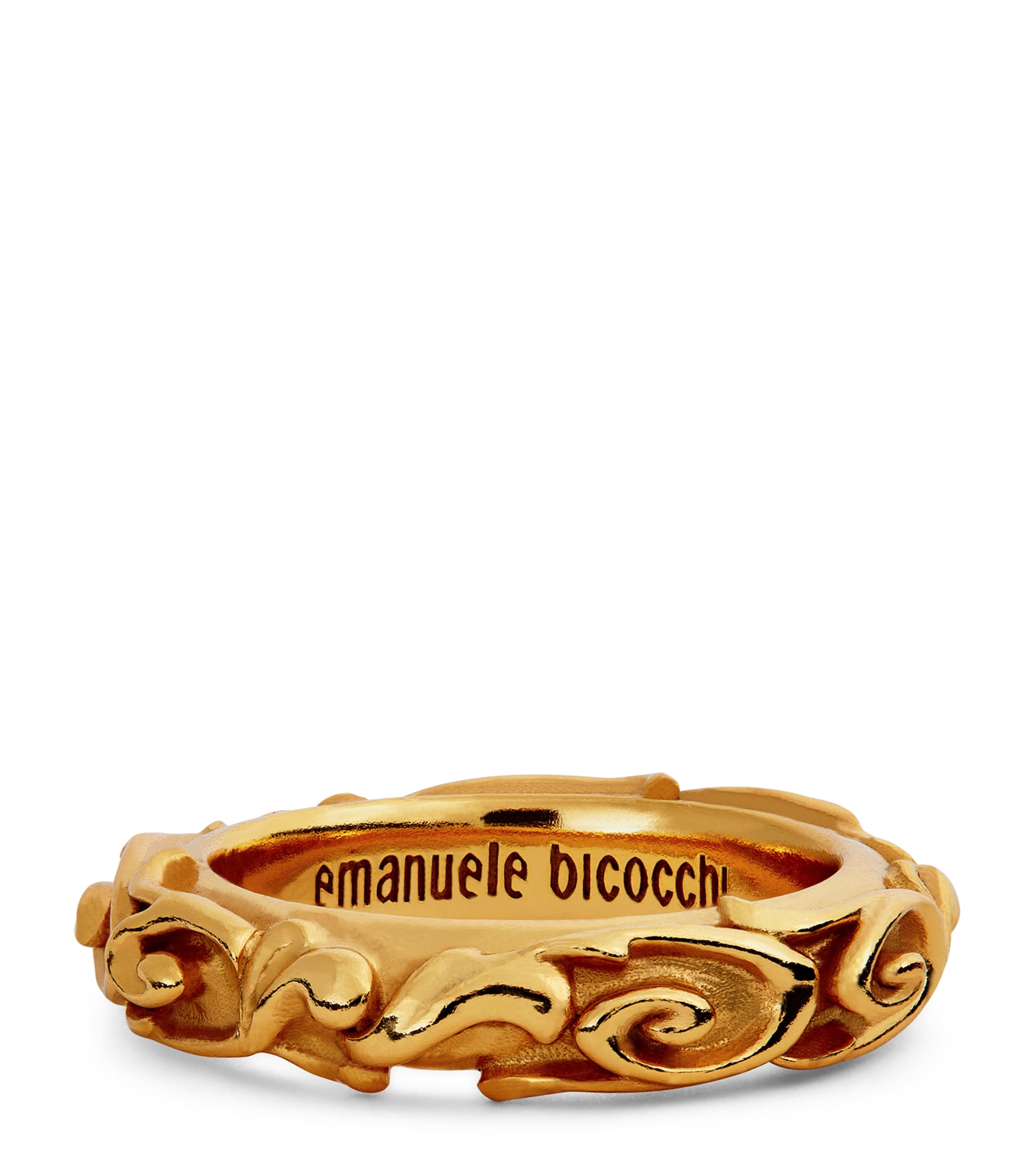 Emanuele Bicocchi Gold-plated Arabesque Ring