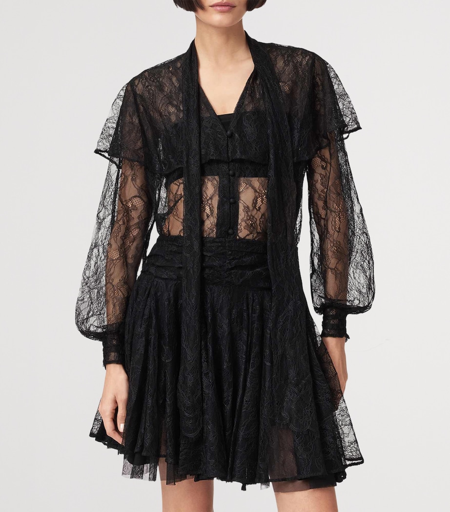 Lace Athena Shirt BLACK Image 4