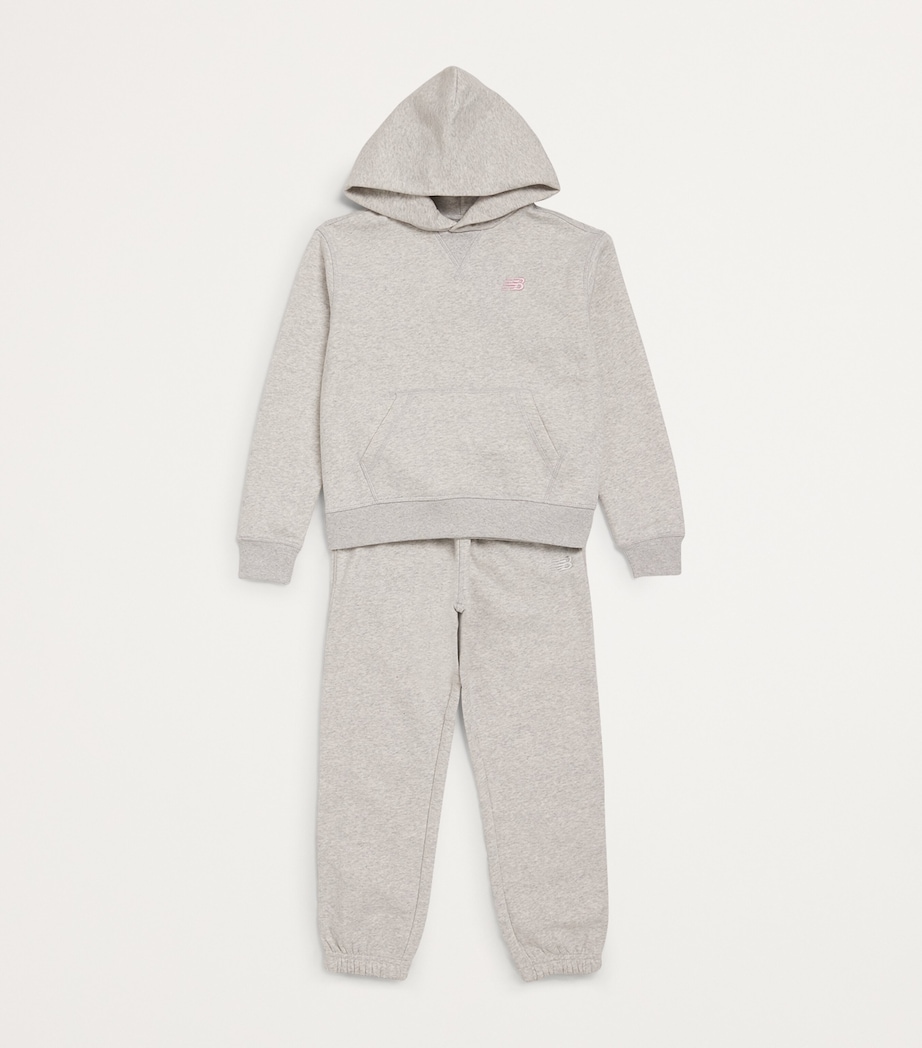 Cotton-Blend Logo Hoodie (7-16 Years) AHH ASH HEATHER Image 3