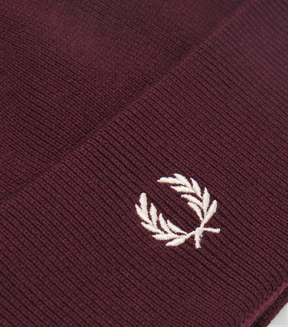 Wool-Cotton Classic Beanie K22-OXBLOOD Image 3