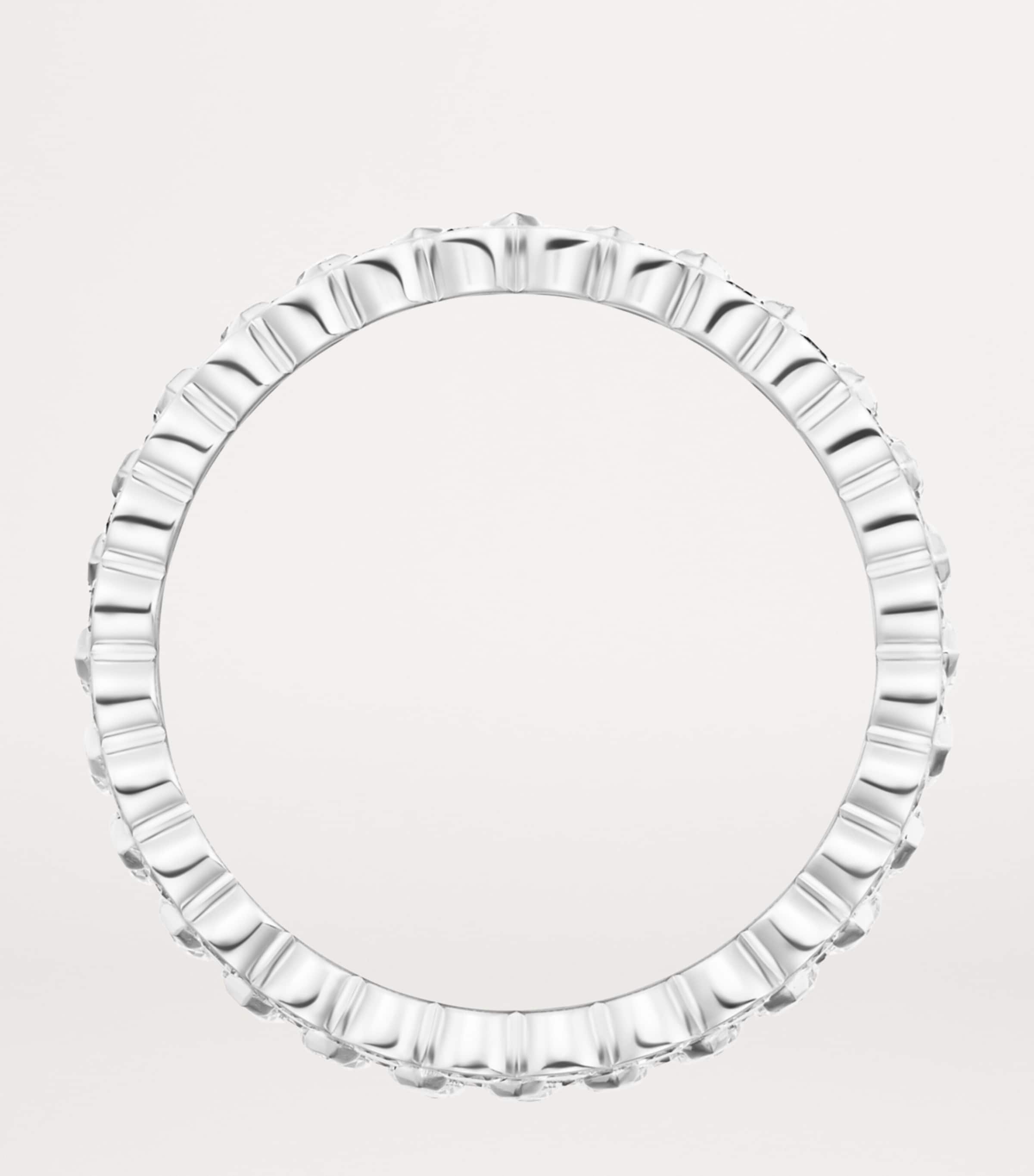 White Gold and Diamond Broderie de Cartier Ring WHITE GOLD Image 5