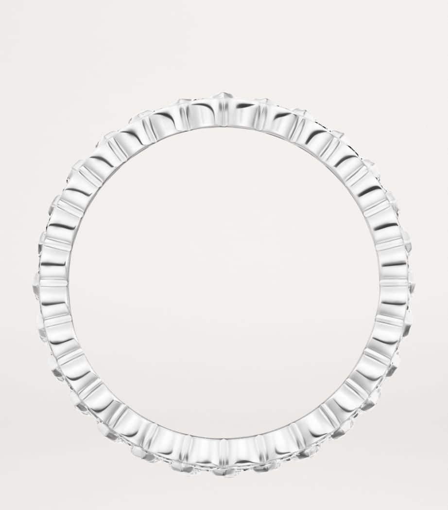 White Gold and Diamond Broderie de Cartier Ring WHITE GOLD Image 5