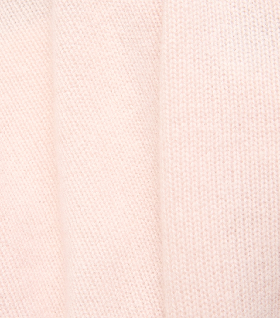 Open Cashmere V-Neck Cardigan ROSE Image 5