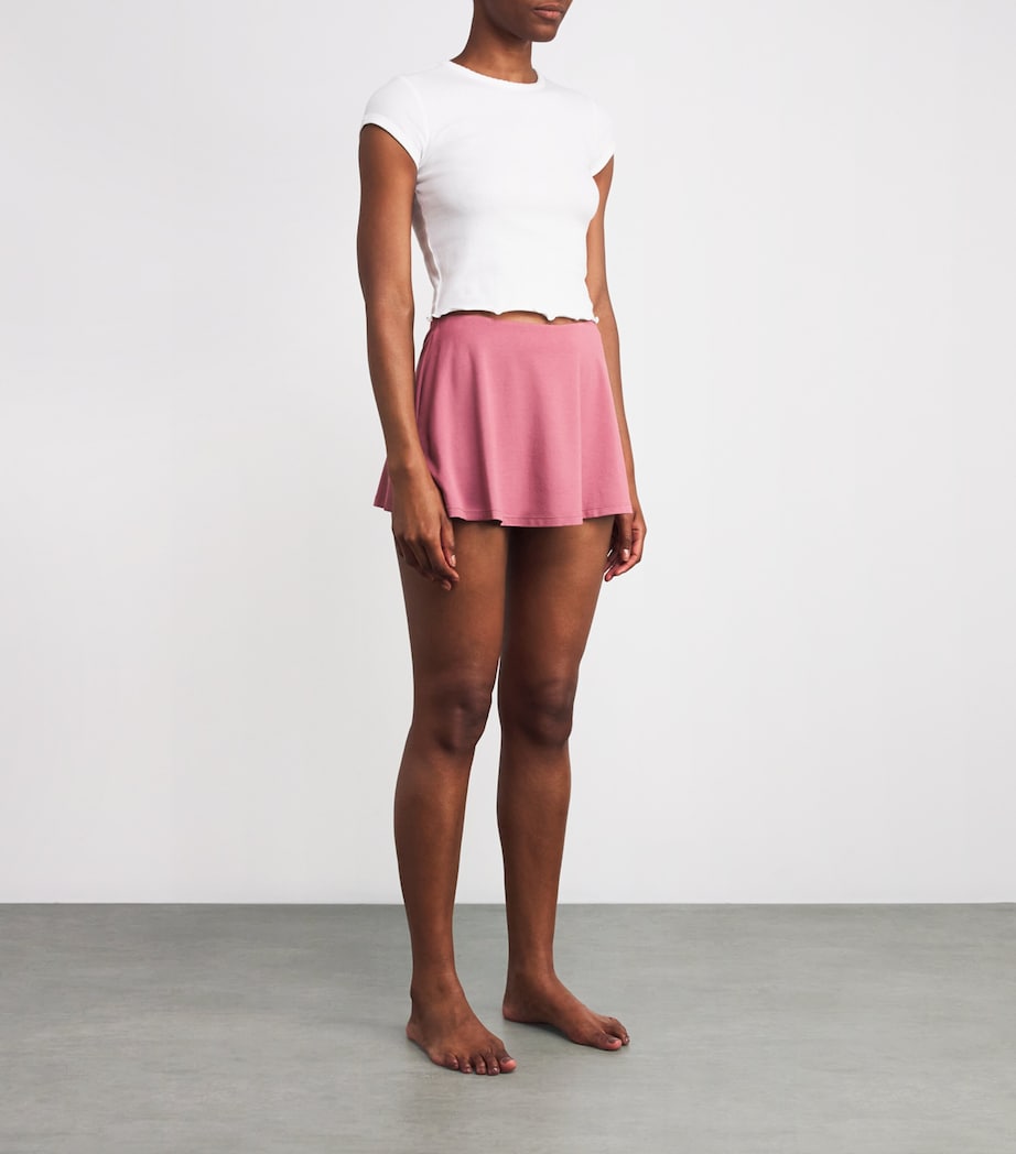 Stretch-Cotton Drop Needle Baby T-Shirt SNOW Image 2