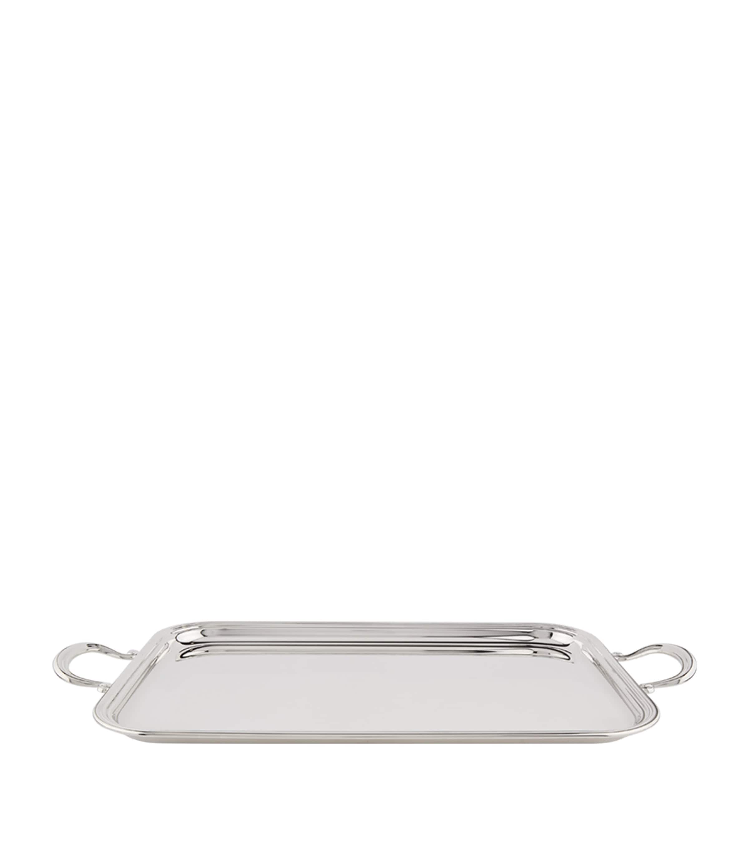 Silver Plated English Tray With Handles (50cm x 33cm) SILVER Image 2