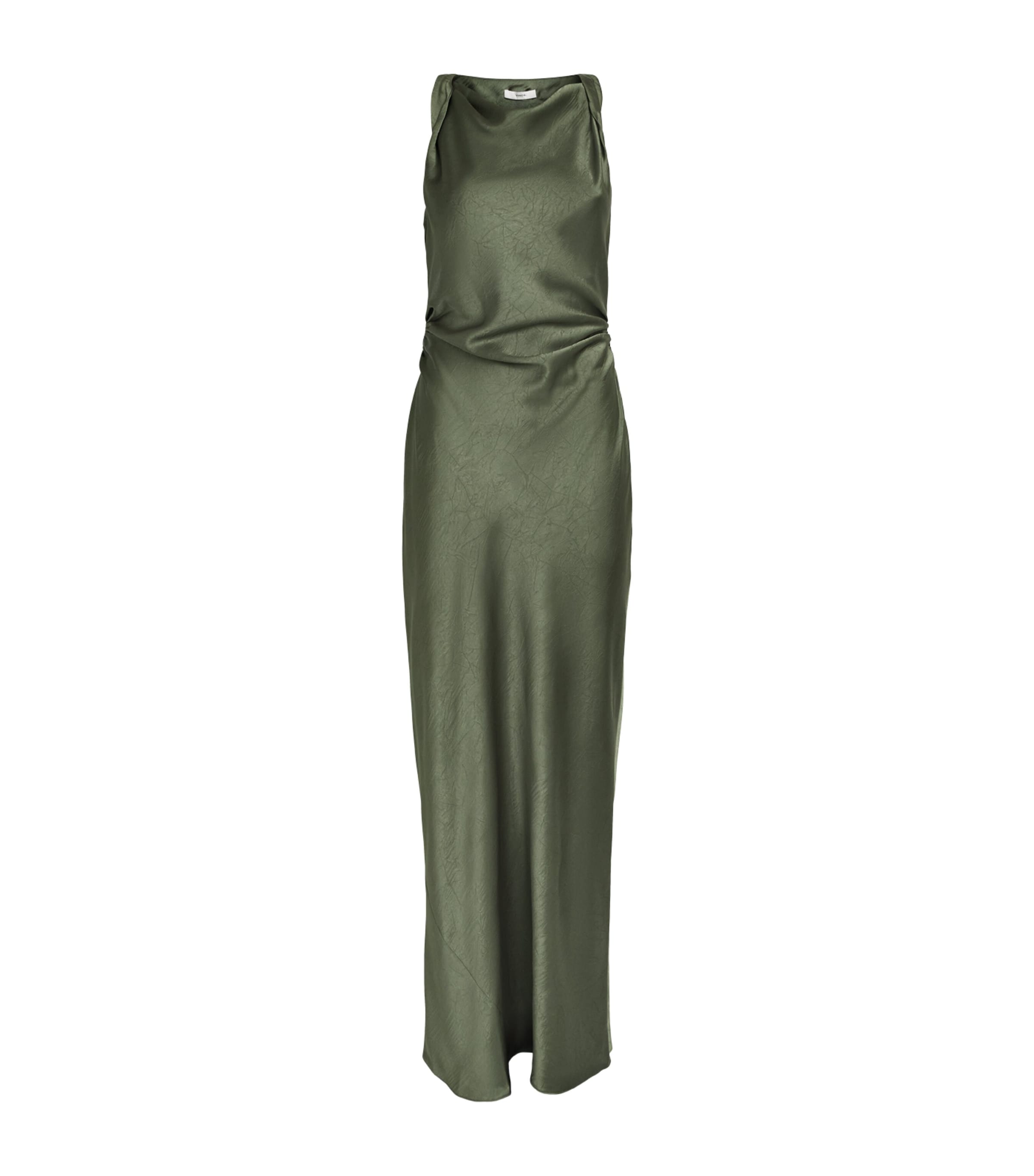 Vince Womens Cowl-Neck Maxi Dress Pine Grove Image 1