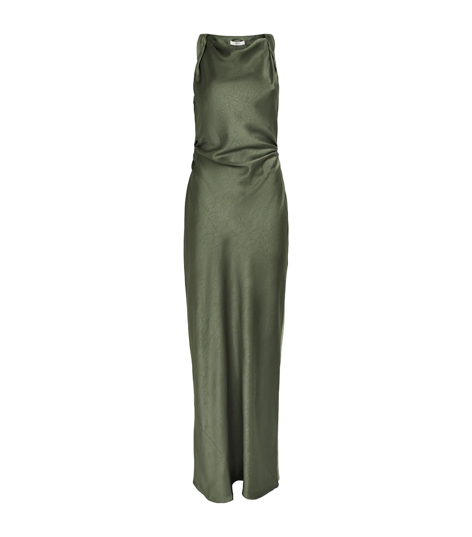 Vince Womens Cowl-Neck Maxi Dress Pine Grove Image 1