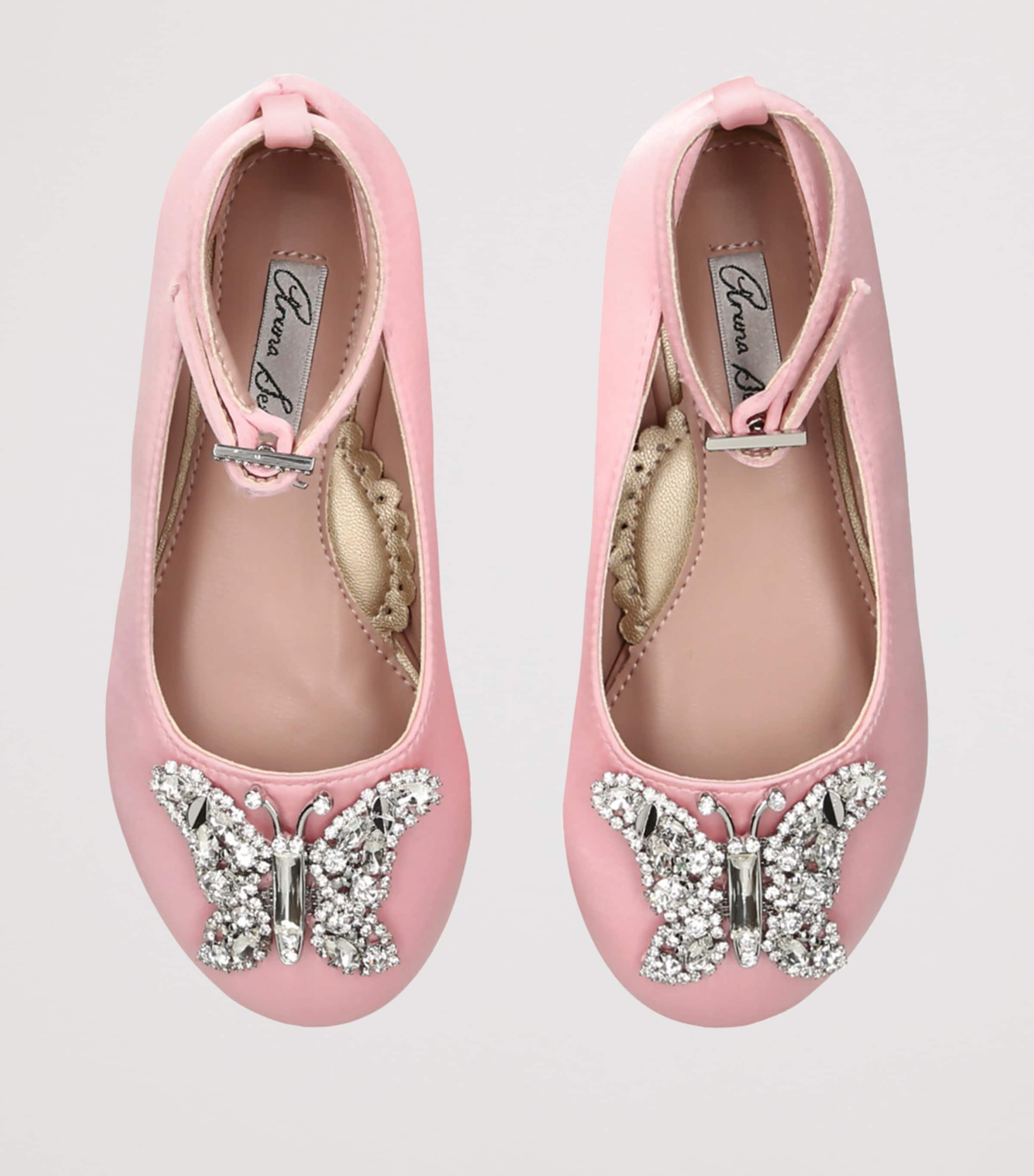 Velvet Angelina Ballet Flats PALE PINK Image 4