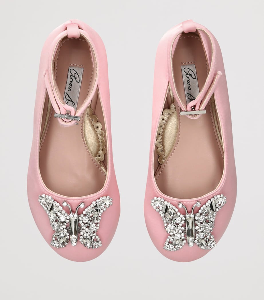 Velvet Angelina Ballet Flats PALE PINK Image 4