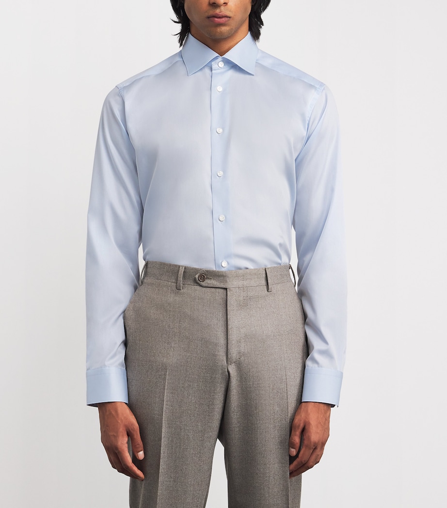 Organic Cotton Elevated Slim-Fit Shirt 20 LIGHT BLUE Image 3