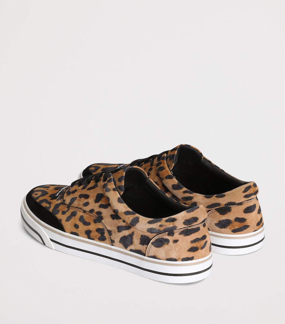 Dolce&Gabbana Leather Leopard Print Sailing Sneakers Haalm Leo Image 3