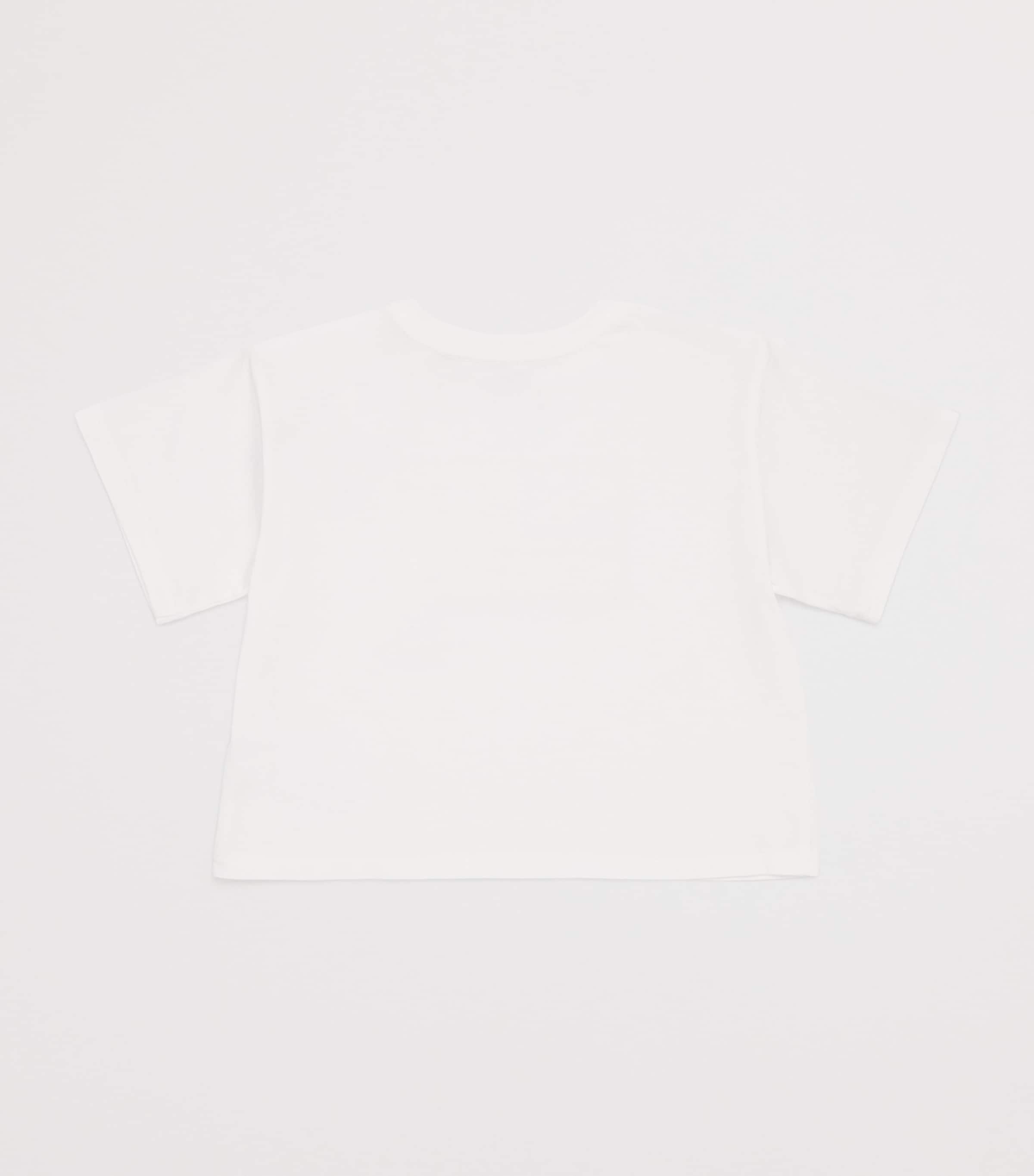 Cotton Embroidered Flag T-Shirt (2-7 Years) WHITE Image 2