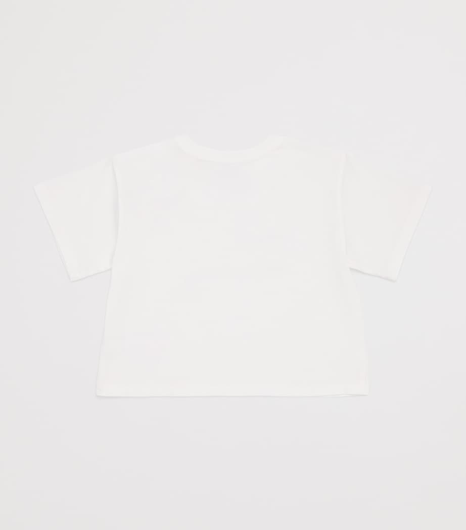 Cotton Embroidered Flag T-Shirt (2-7 Years) WHITE Image 2