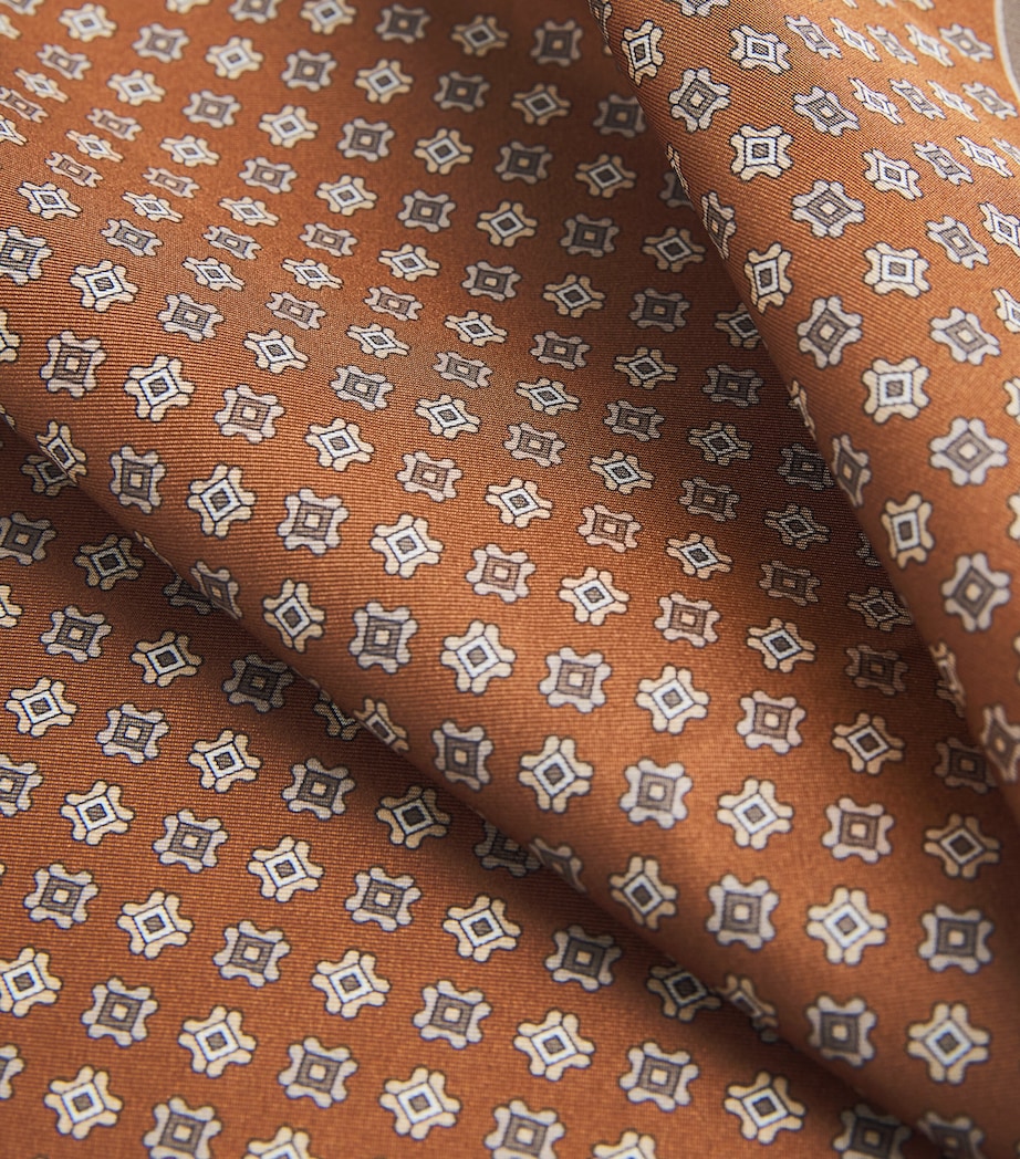 Silk Tile Print Pocket Square 2 Image 2