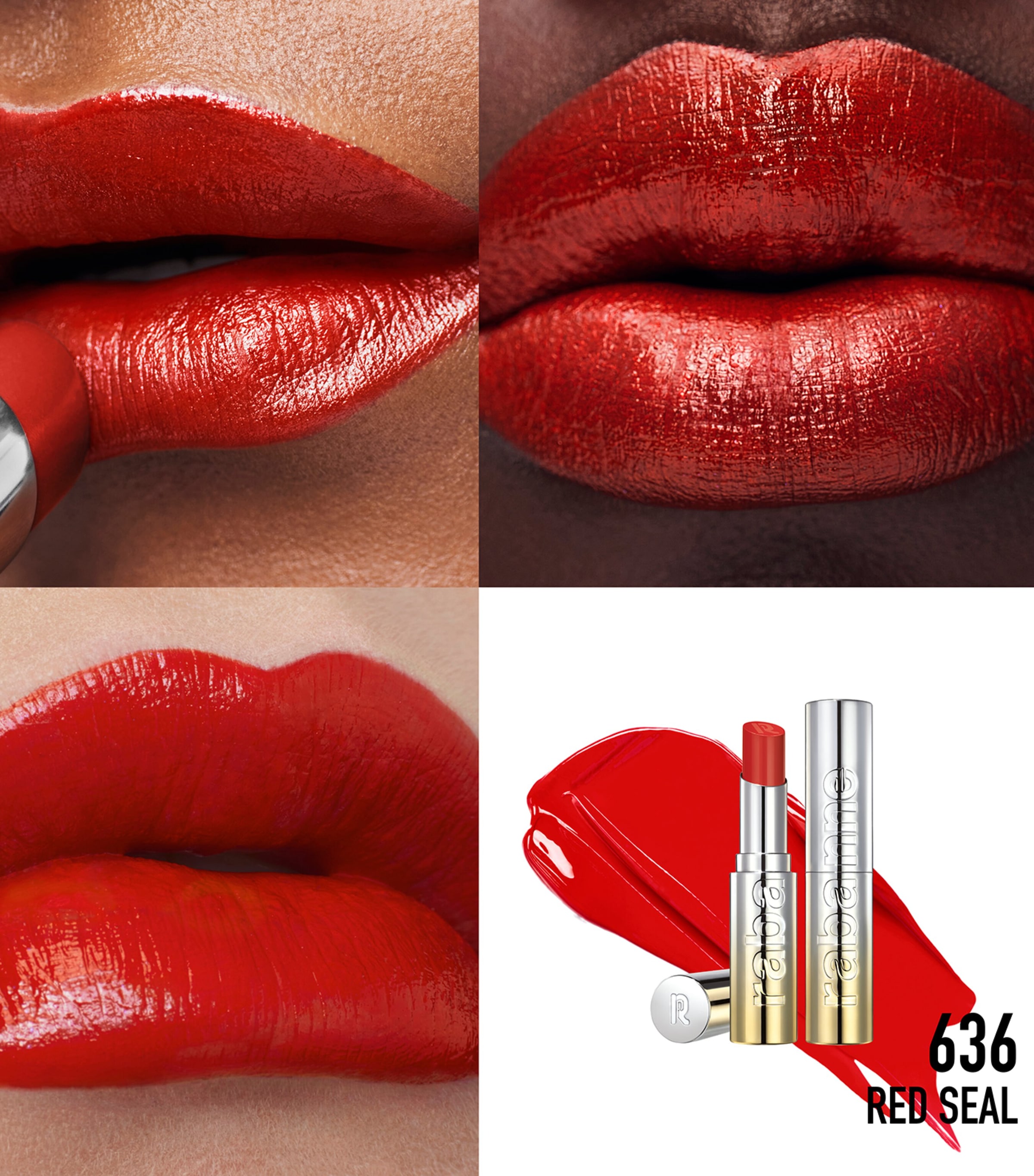 Rabanne Dramalips Shiny Lipstick Red Seal Image 3