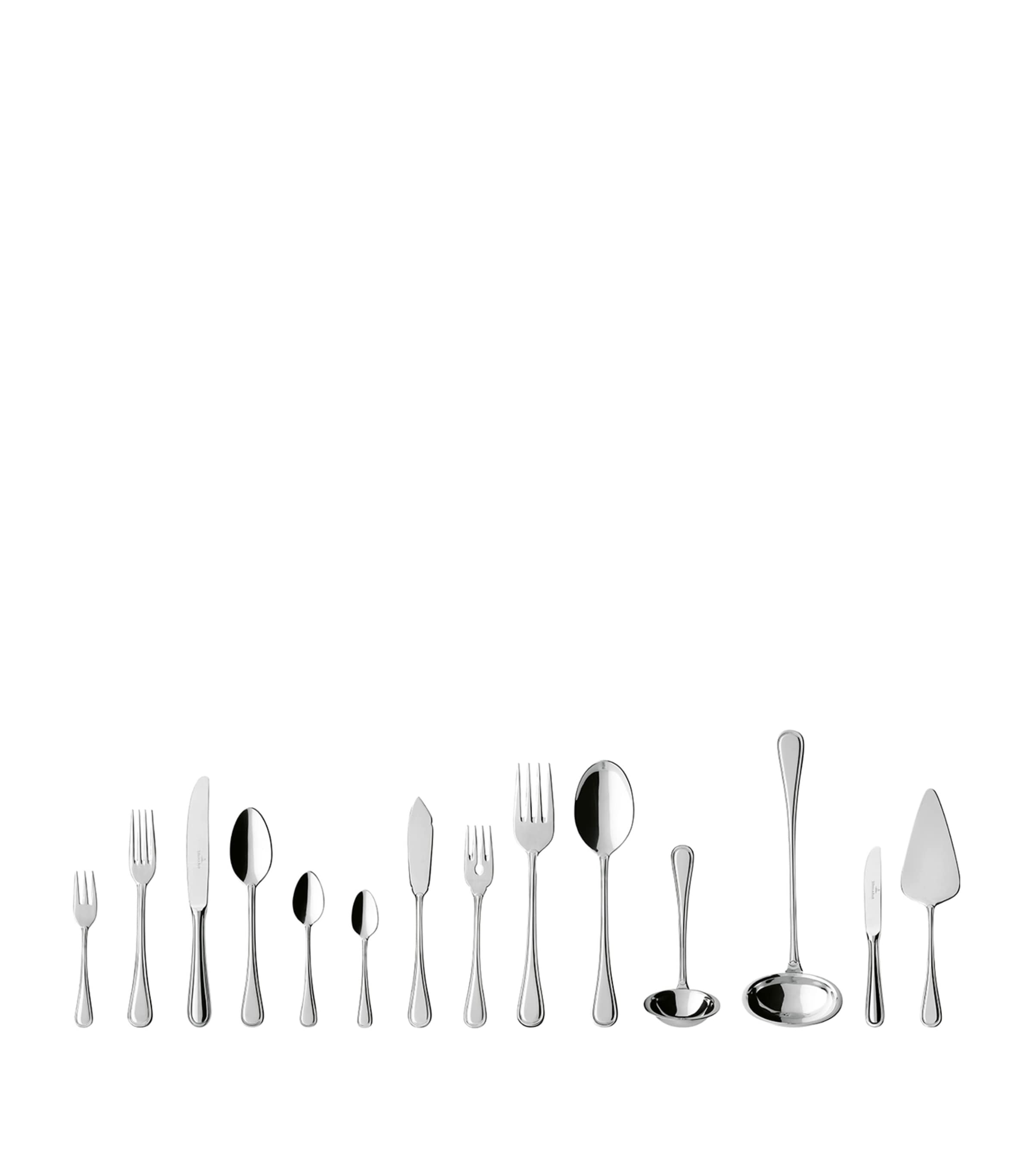 Villeroy & Boch Kreuzband Septfontaines 113-piece Cutlery Set In Silver
