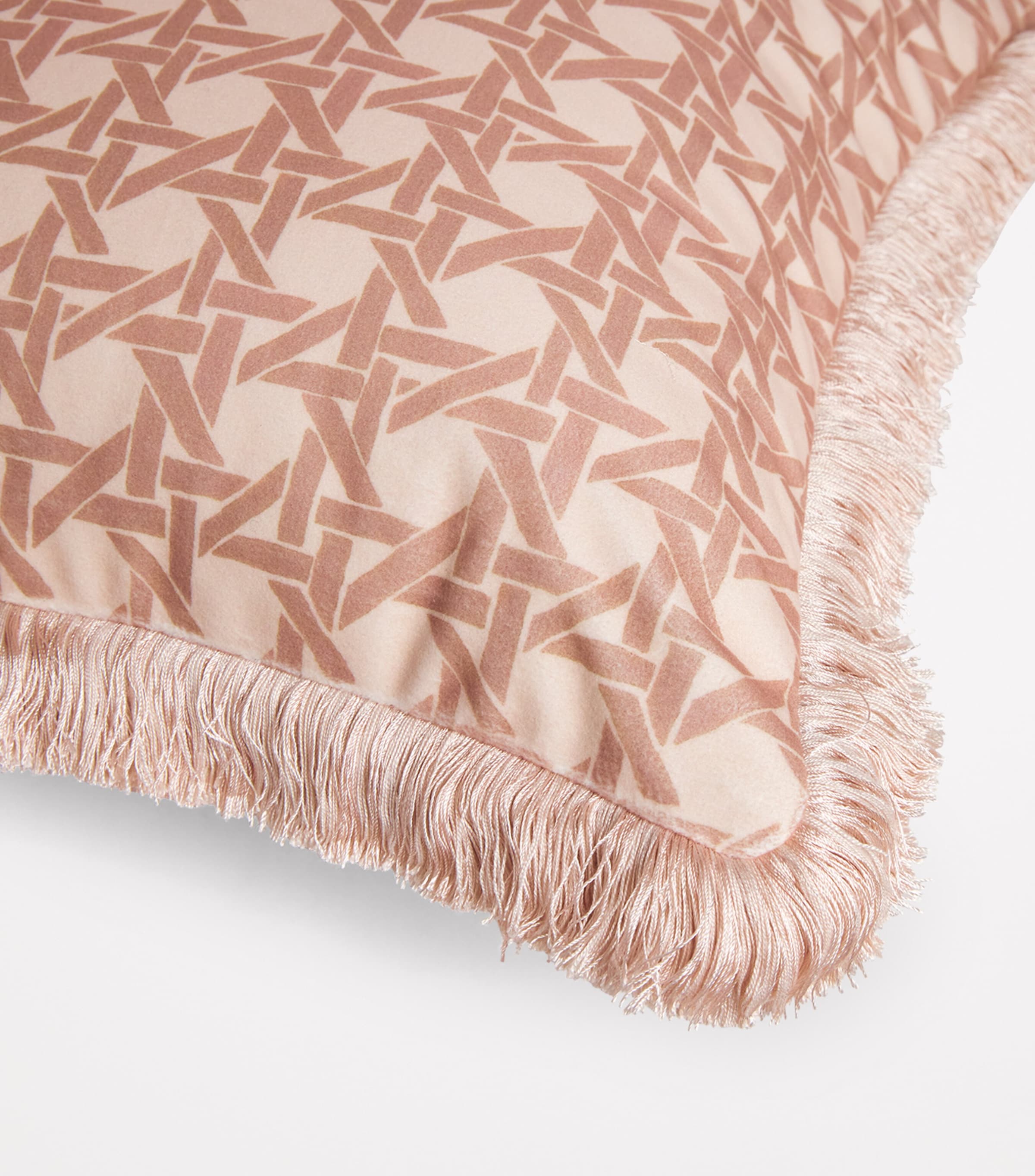 Fringed Rattan Cushion (50cm x 50cm) DUSTY Image 3