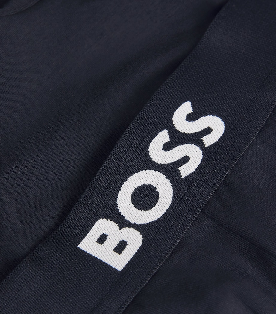 Organic Cotton Stretch Boxer Briefs (Pack of 3) 001-BLACK Image 3