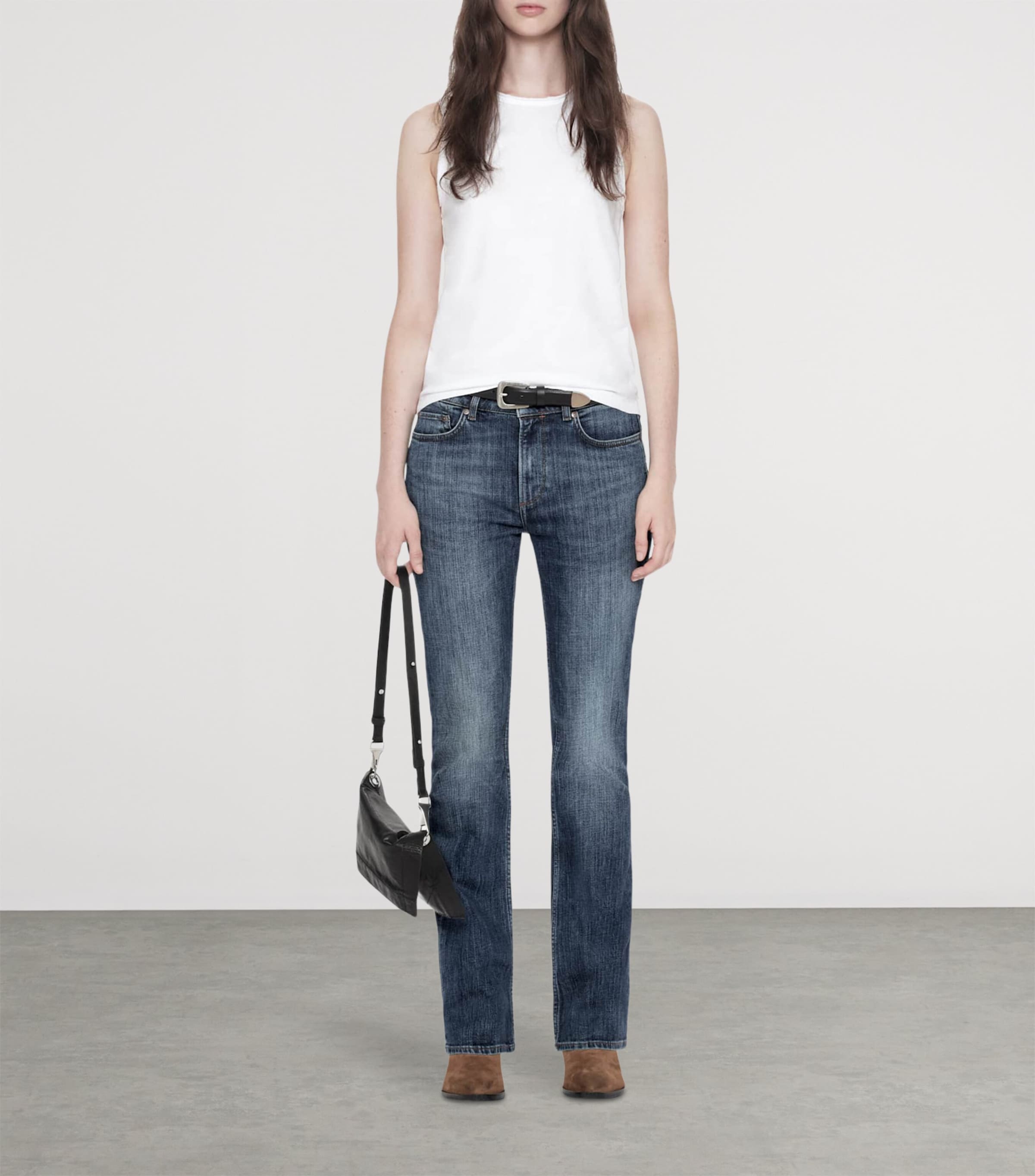 AllSaints Womens Organic Cotton Jenny Tank Top Optic White Image 2