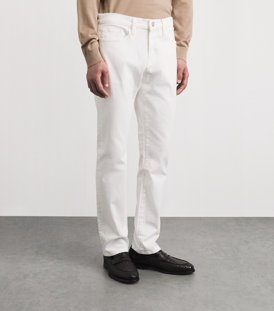 FRAME Mens L'Homme Slim Jeans Whsw Whisper White Image 4