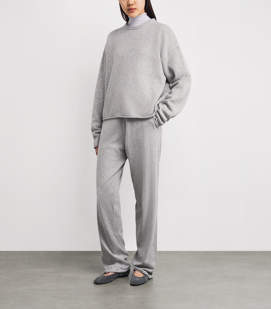 Cashmere-Blend No.426 Comfy Sweater GREY Image 2