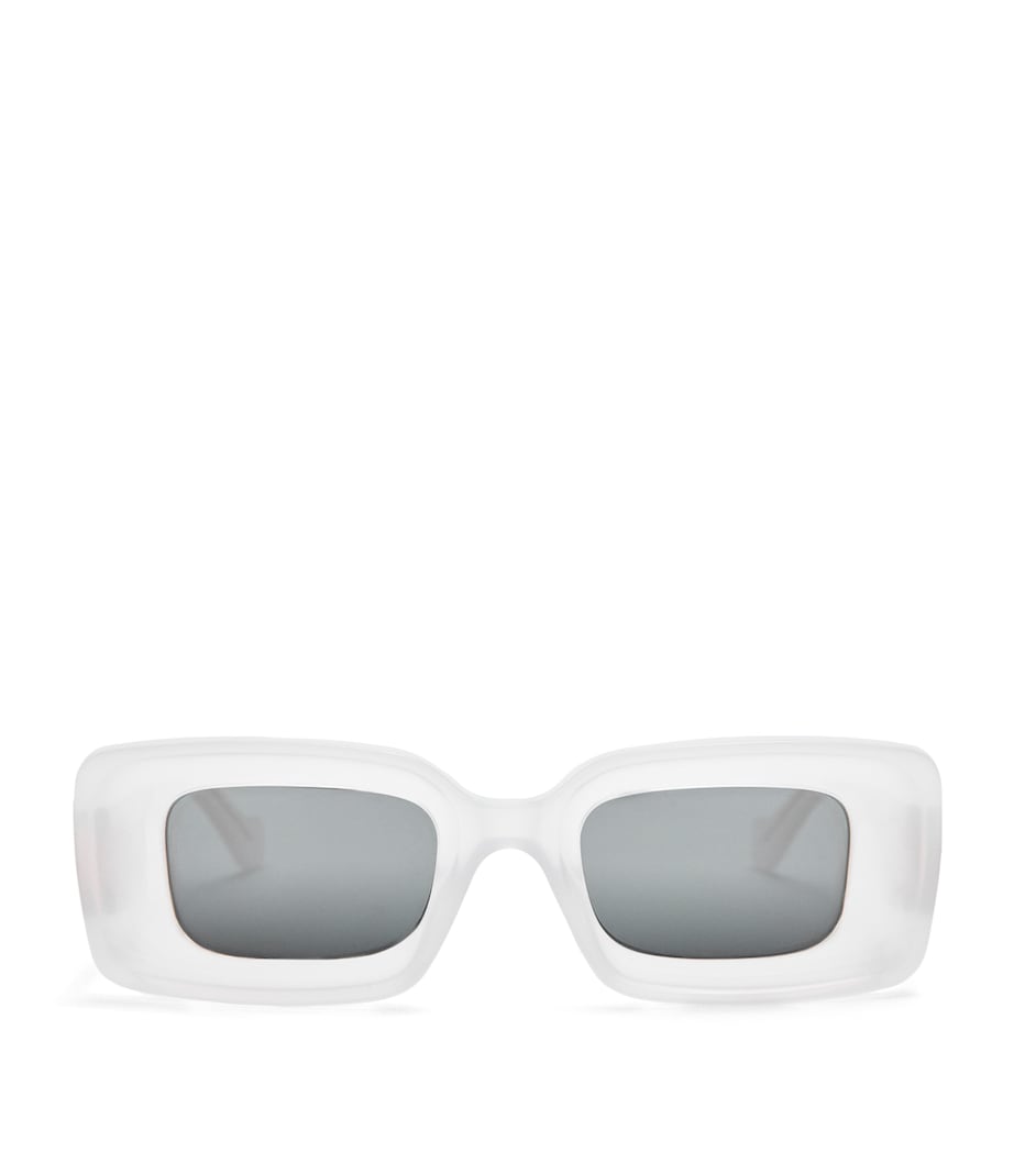 Rectangular Sunglasses WHITE Image 1