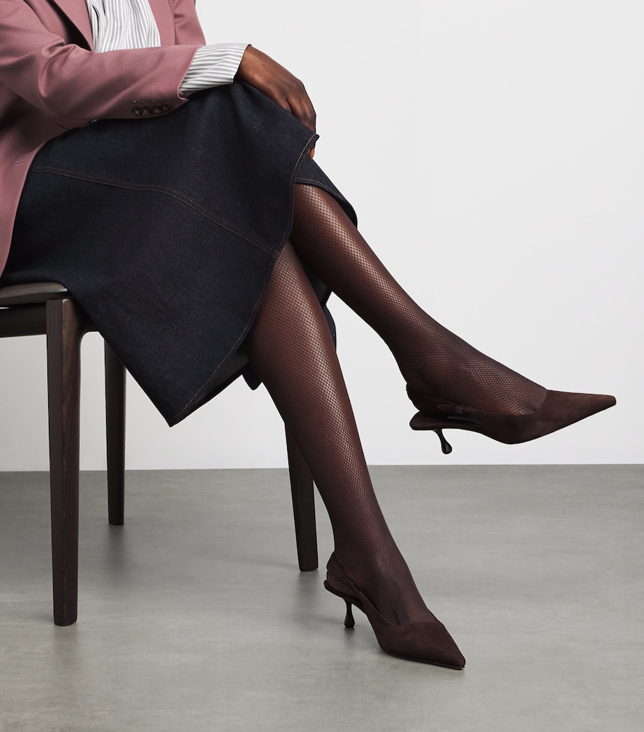 Twenties Econyl Fishnet Tights 4870 DARK WOOD Image 6