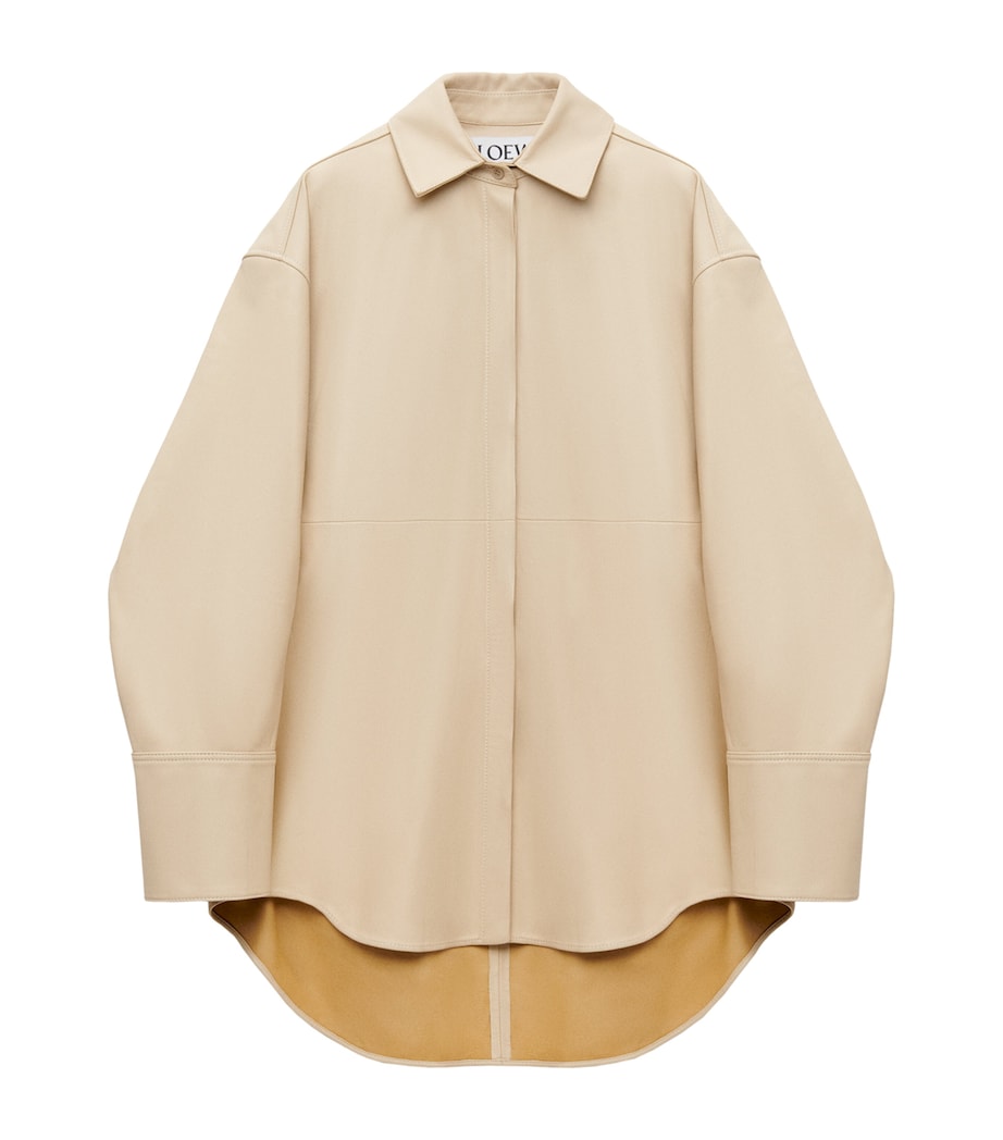 EXCLUSIVE Nappa Lambskin Silver Capsule Shirt BEIGE Image 1