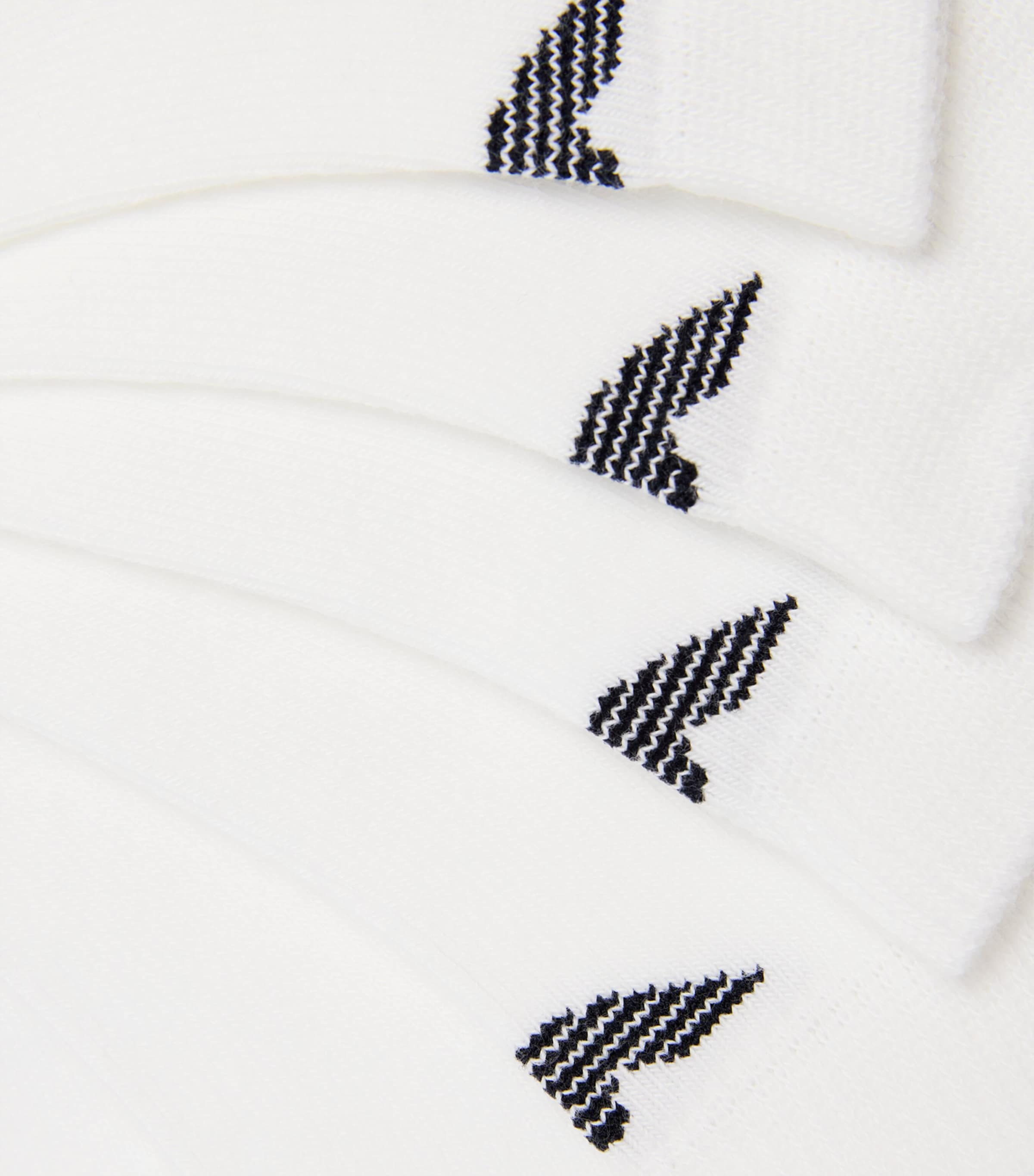 Cotton-Blend Logo Trainer Socks (Pack of 3) M0066 WHITE Image 2