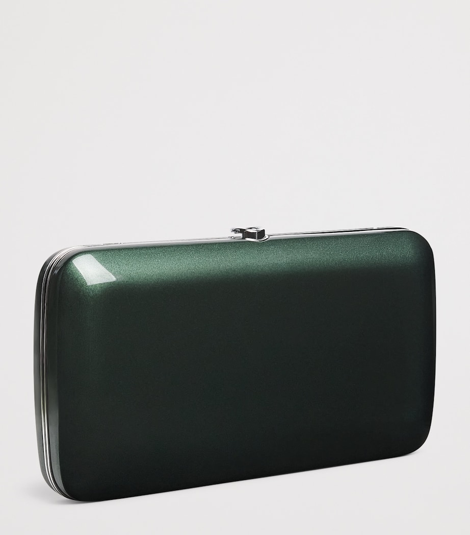 Jeffrey Levinson Mirrored Finley Clutch Bag Green Image 3