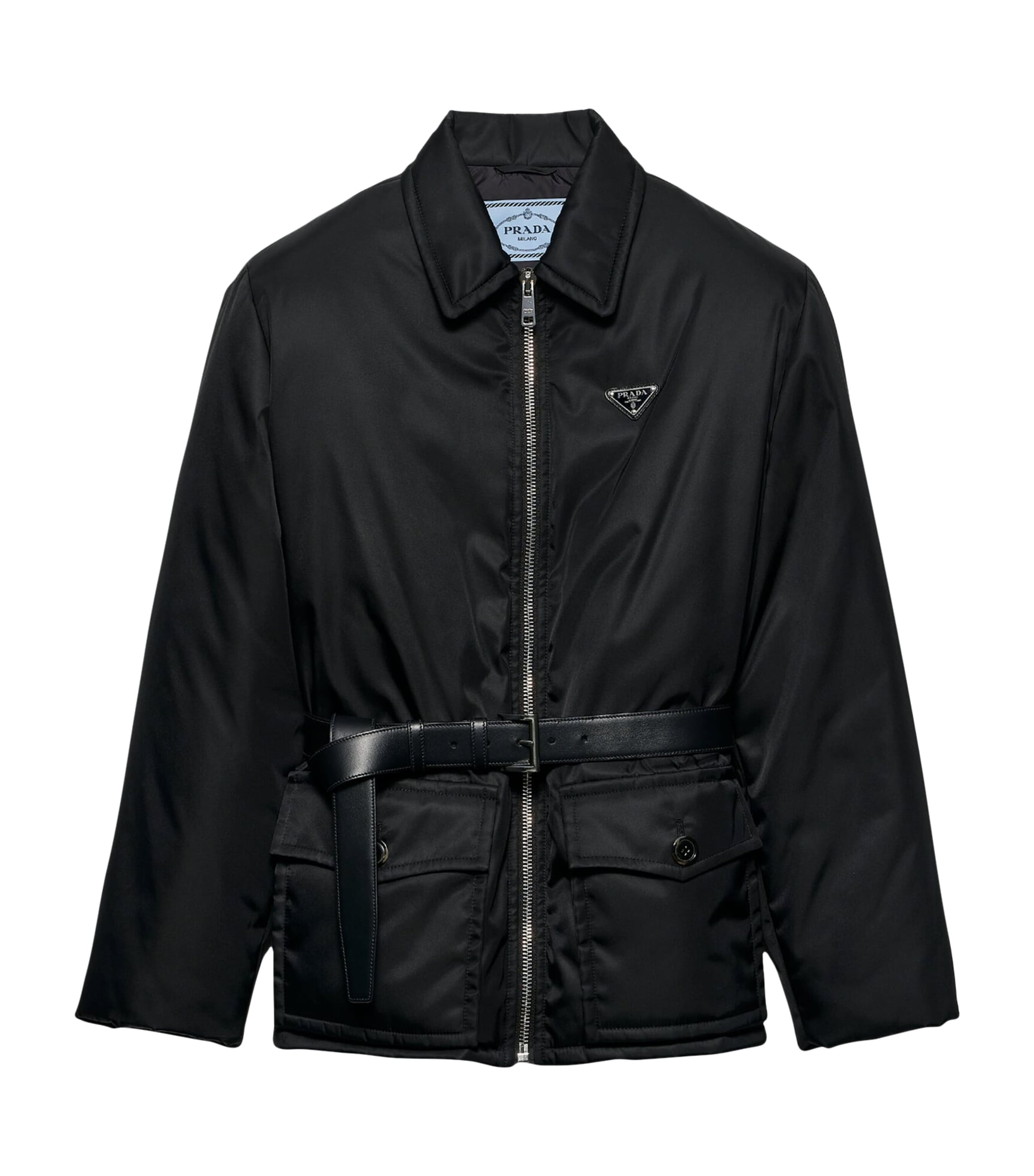 Re-Nylon Down Belted Jacket F0002 Image 1