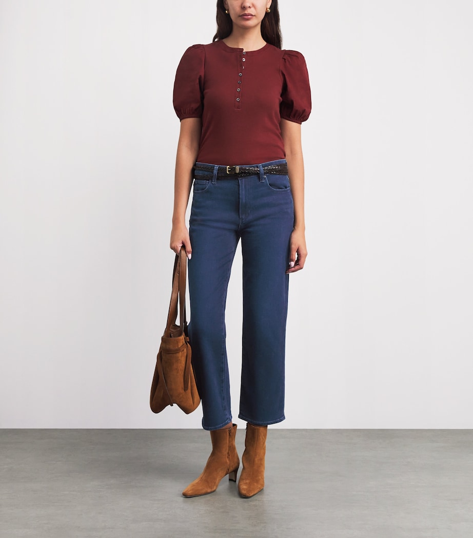 PAIGE Womens Mason Ankle Straight Jeans Corsica Coast Image 2