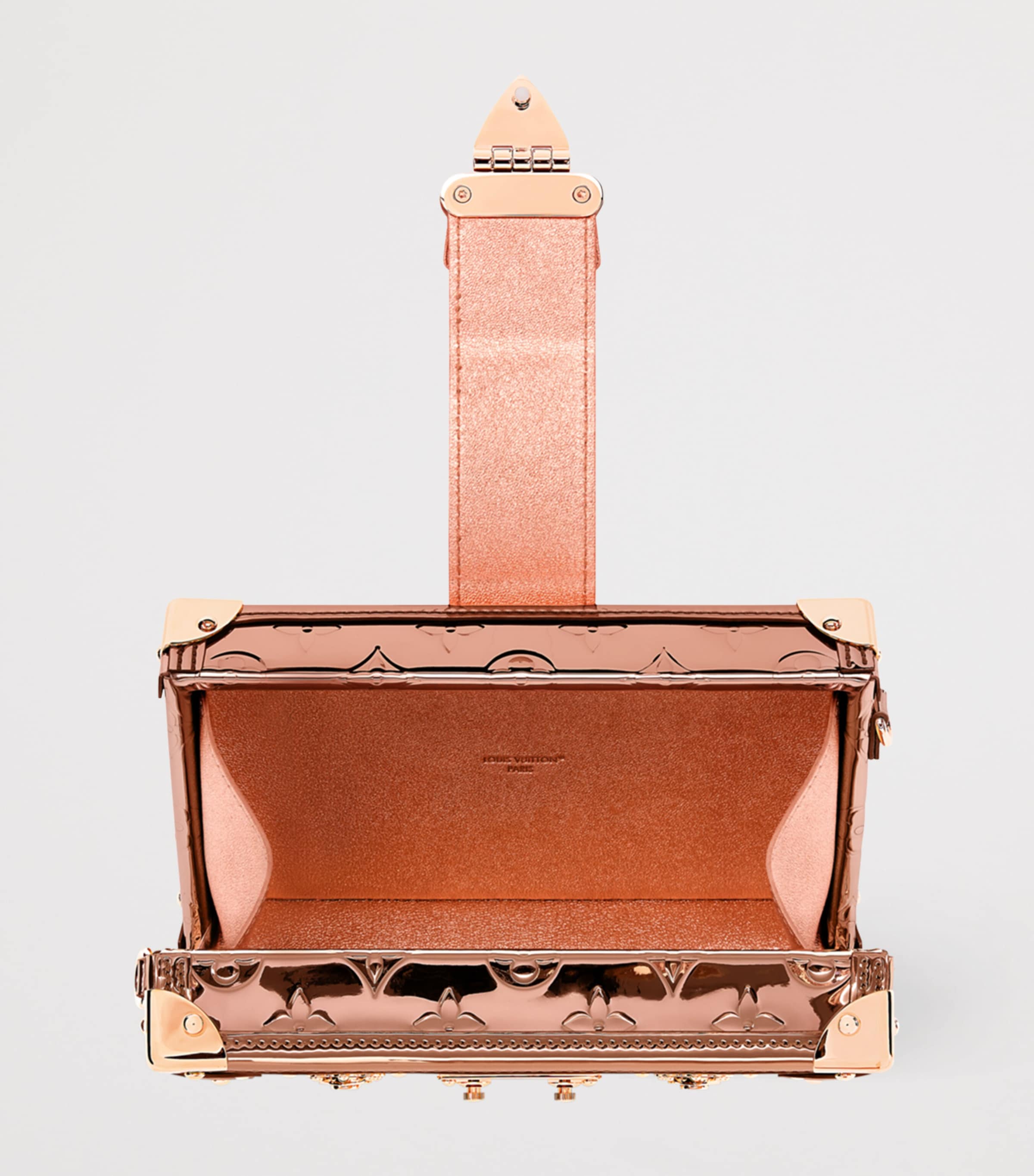 Canvas Petite Malle Shoulder Bag COPPER Image 4