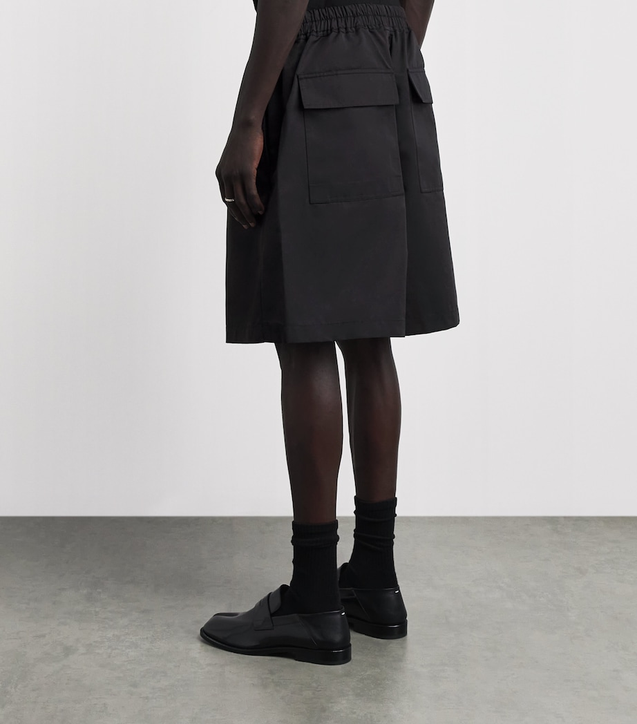 Rick Owens Mens Faun Drawstring Shorts Black Image 5