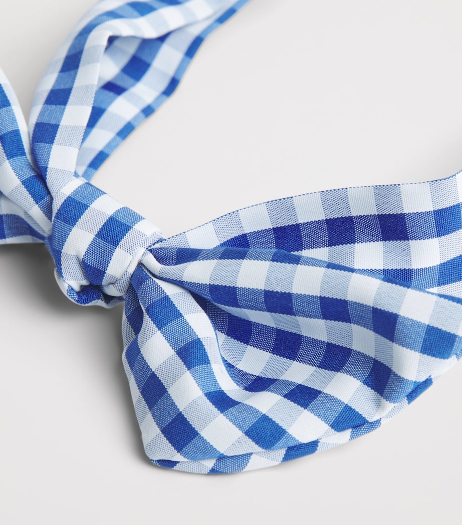 Rockahula Gingham Tie Headband Blue Image 3