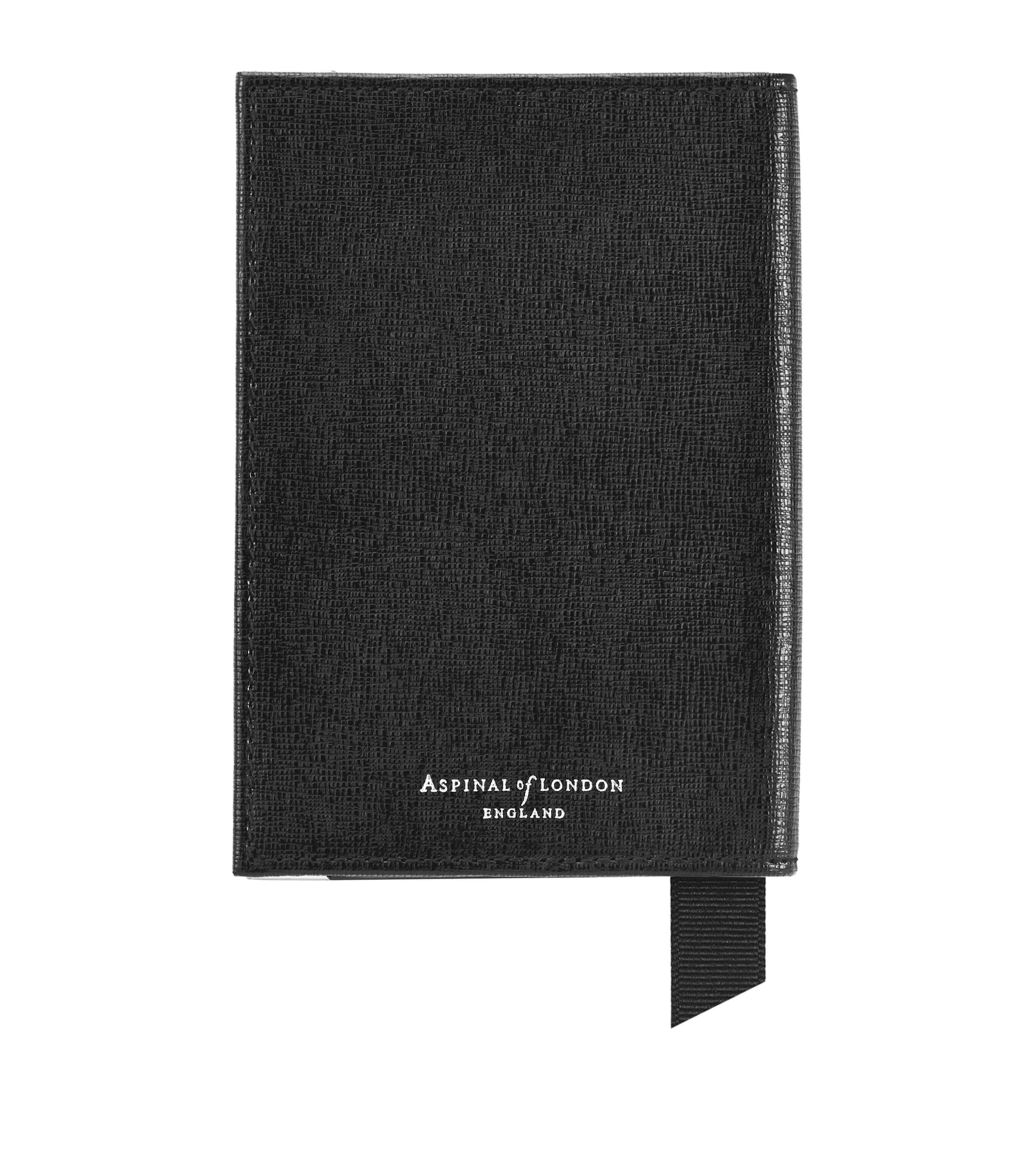 Saffiano Leather Passport Cover BLACK Image 2