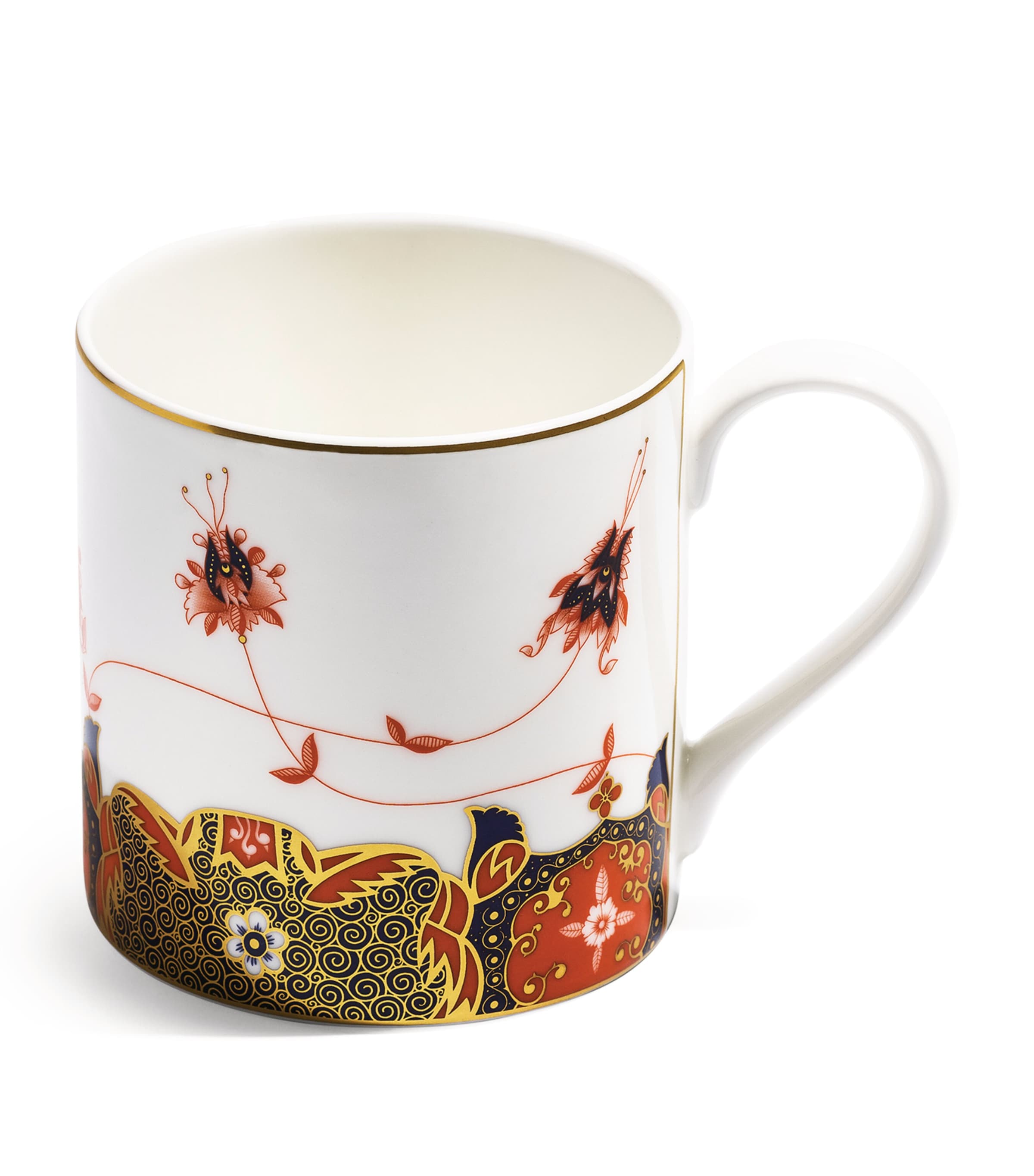 Richard Brendon Dragon Flower Large Mug In Multi