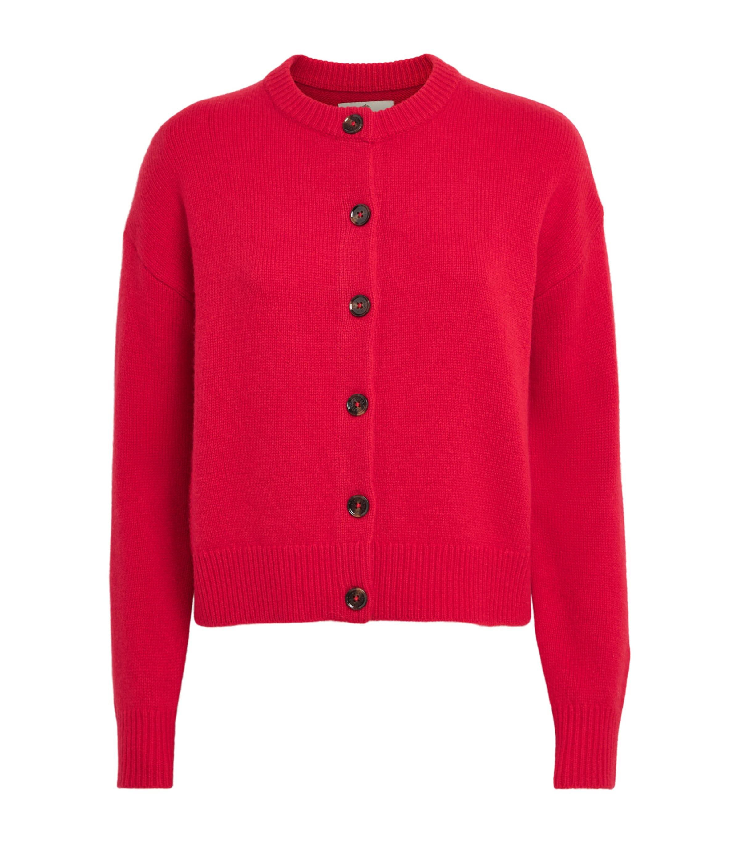 Barbour Wool-cashmere Woodhouse Cardigan In Red