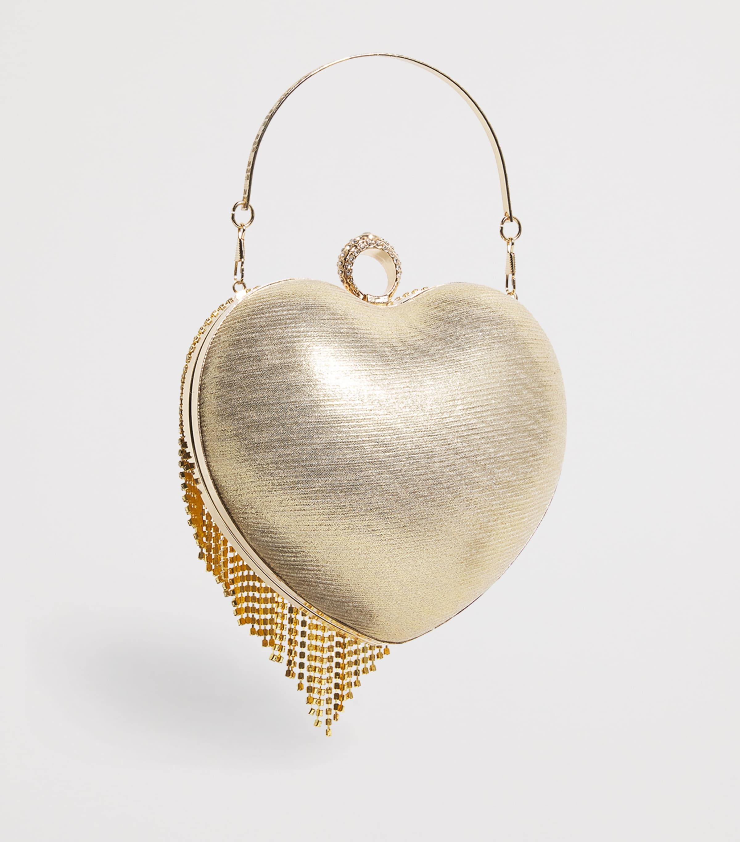 Tassel Heart Shoulder Bag MGOLD Image 2