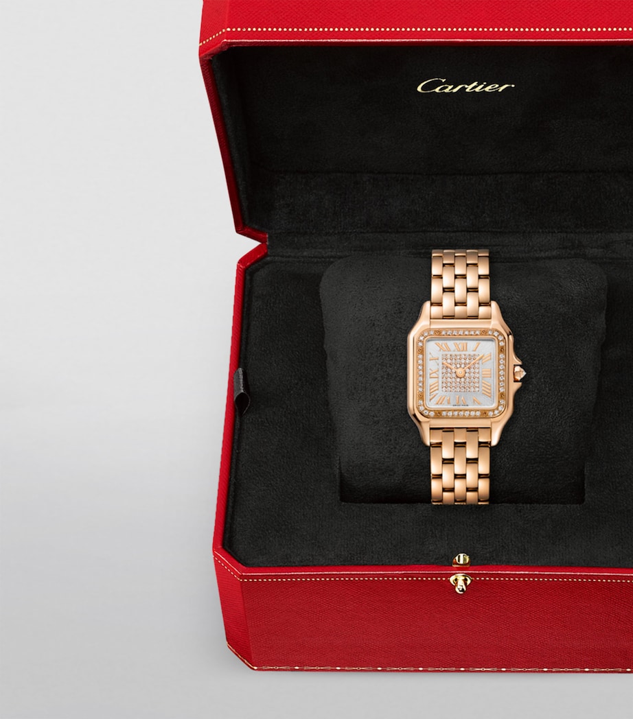 Cartier Medium Rose Gold and Diamond Panthère de Cartier Watch 26.7mm Rose Gold Image 4