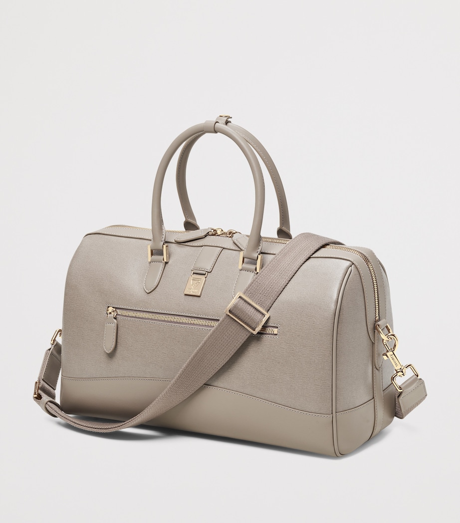 Leather Connaught Holdall TAUPE Image 4