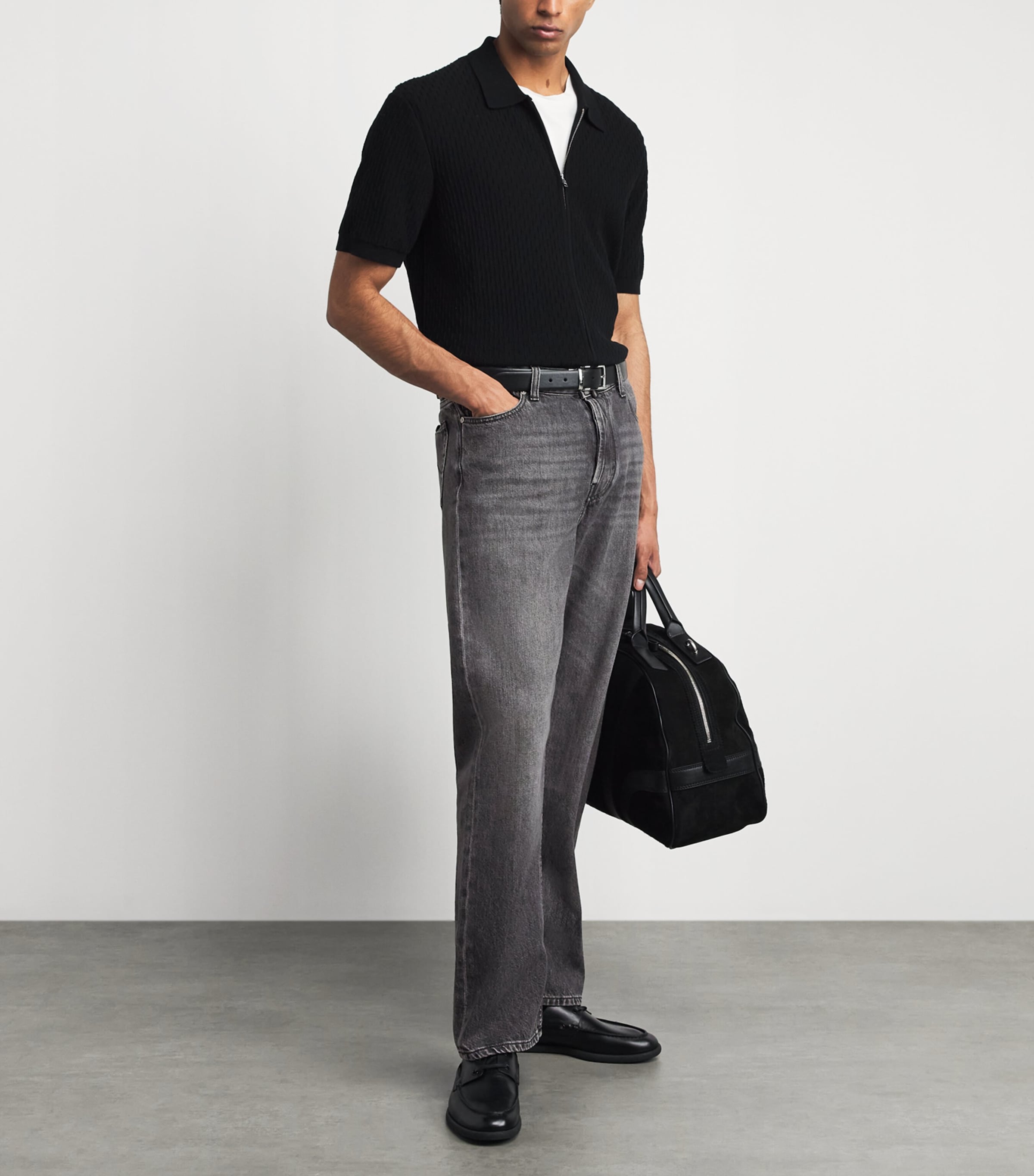 JACOB COHËN Mens Sean Relaxed Jeans Dark Black Image 2