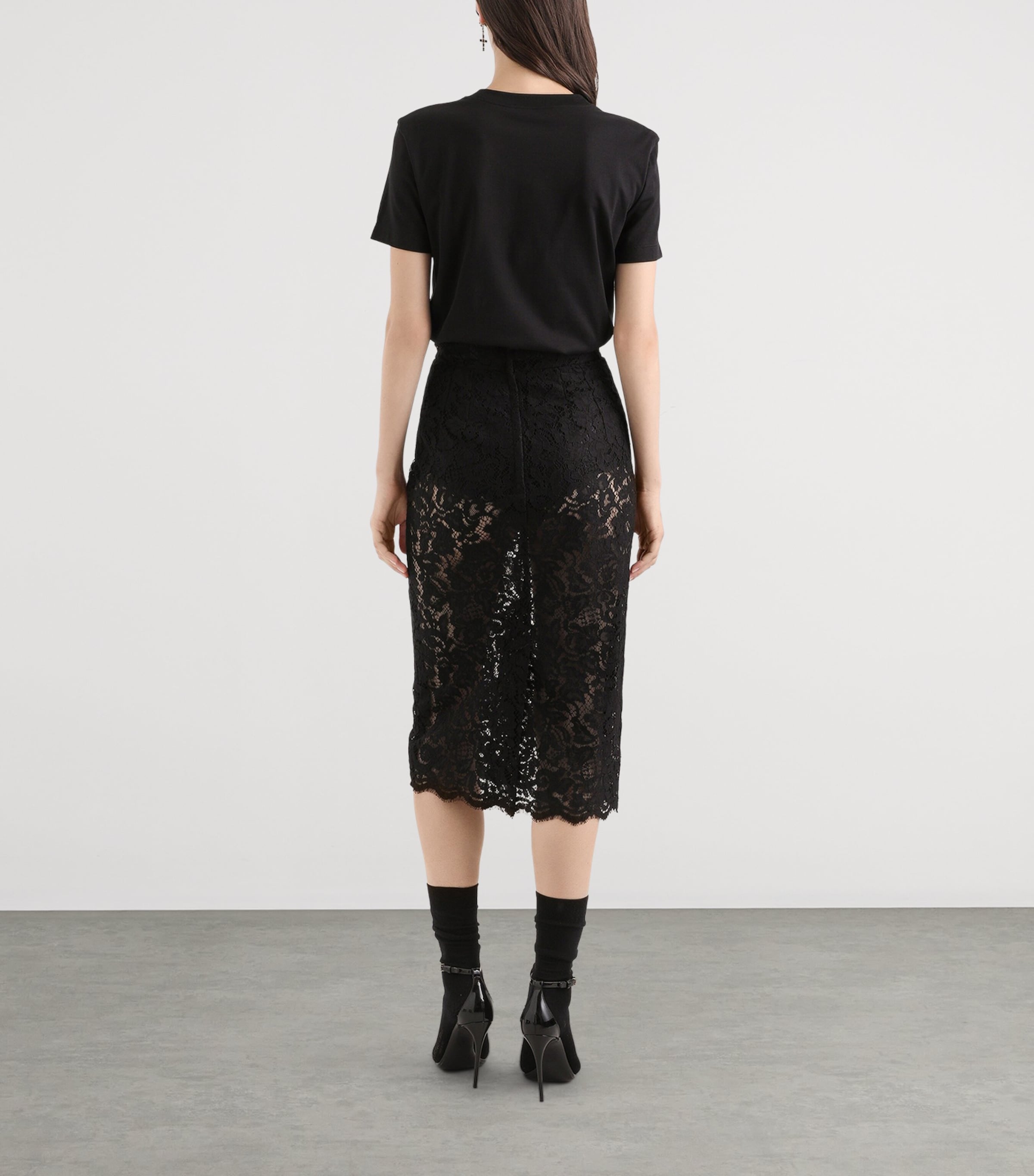 Cotton Embroidered Logo T-Shirt N0000-BLAC Image 3